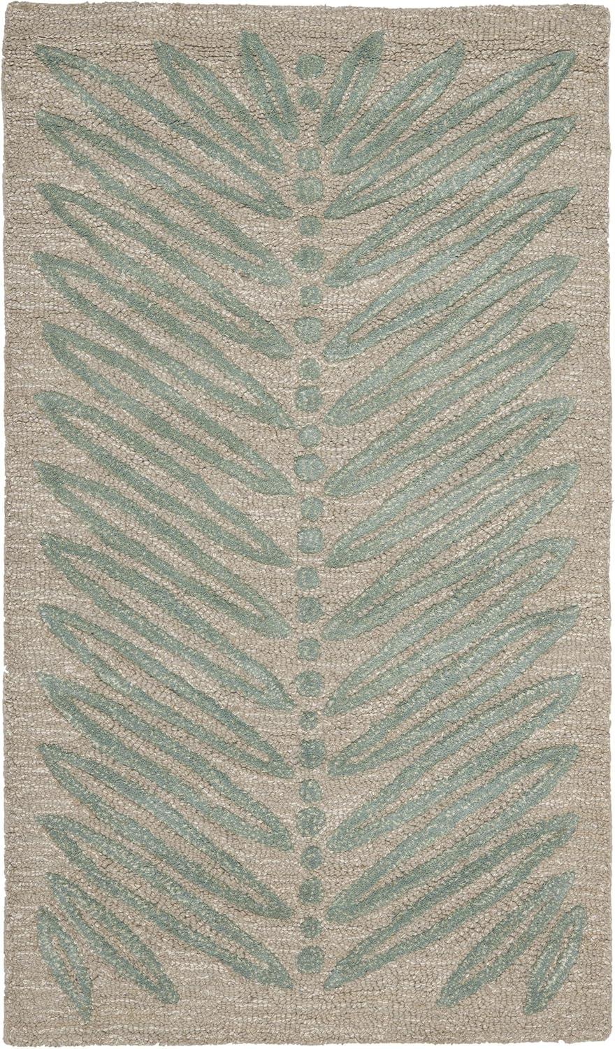 image:imageMartha Stewart x SAFAVIEH Area Rug Collection 6 Round Oolong Tea Green Handmade Wool amp Viscose Ideal for Living Room Bedroom Office Dining Space MSR3612BBlue Fir