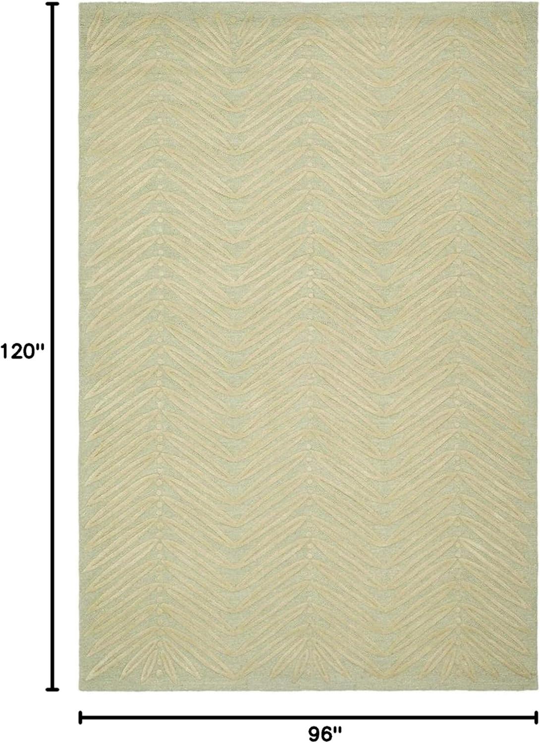 image:imageMartha Stewart x SAFAVIEH Area Rug Collection 6 Round Oolong Tea Green Handmade Wool amp Viscose Ideal for Living Room Bedroom Office Dining Space MSR3612BMilk Pail Green