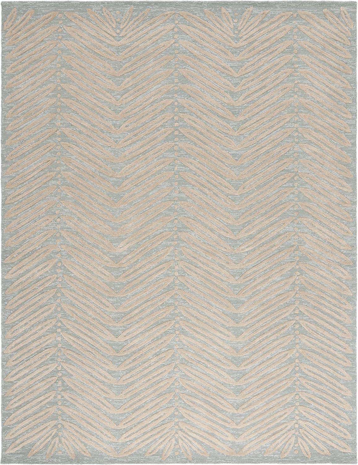 image:imageMartha Stewart x SAFAVIEH Area Rug Collection 6 Round Oolong Tea Green Handmade Wool amp Viscose Ideal for Living Room Bedroom Office Dining Space MSR3612BMilk Pail Green
