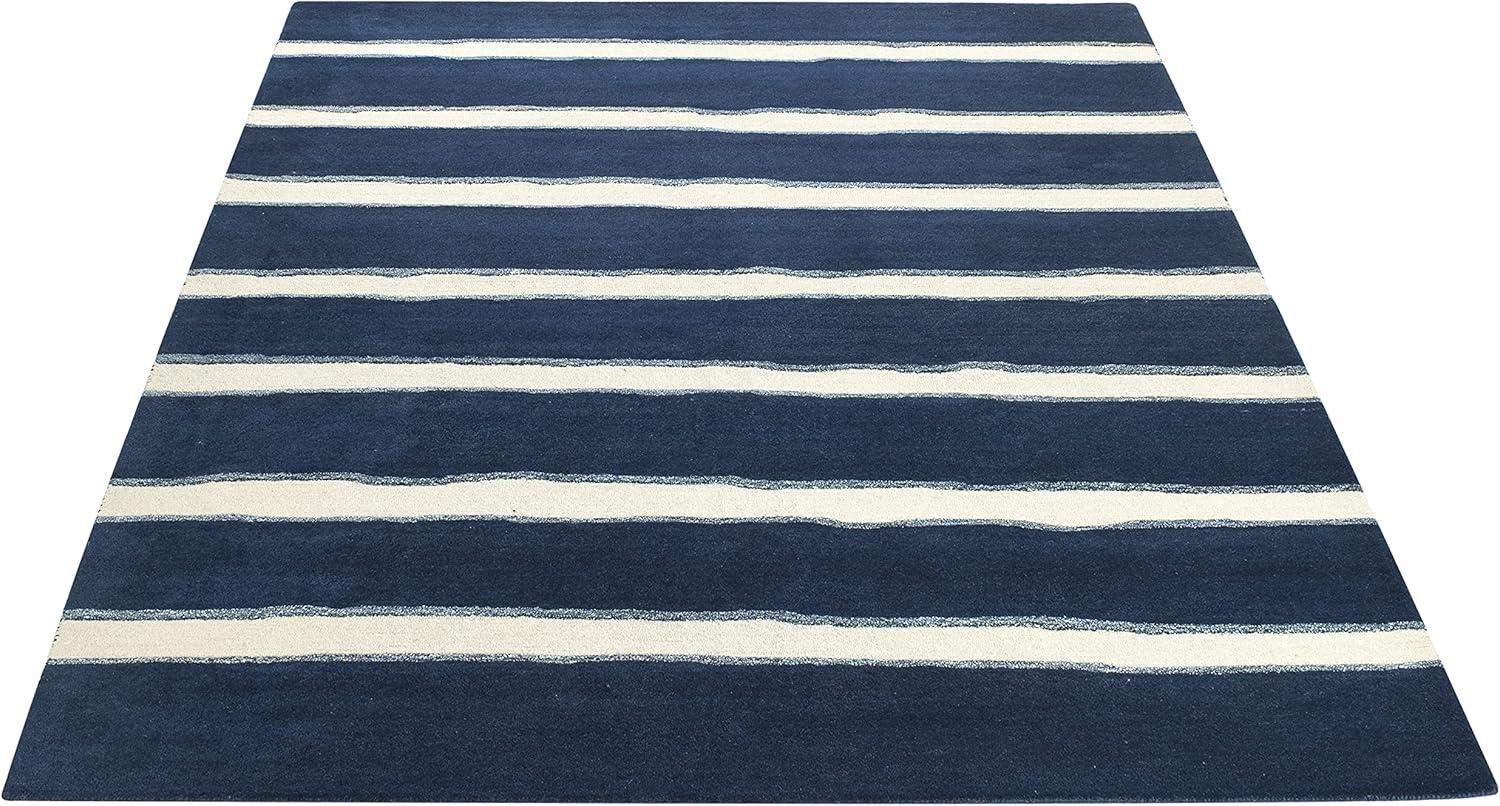 image:imageMartha Stewart x SAFAVIEH Area Rug Collection 6 Round Toffee Gold Handmade Wool amp Viscose Ideal for Living Room Bedroom Office Dining Space MSR3617BWrought IronNavy