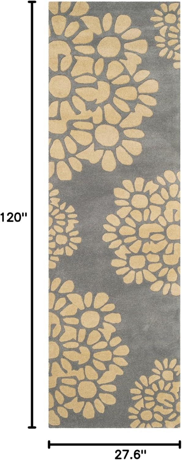 image:imageMartha Stewart x SAFAVIEH Area Rug Collection 8 Round Cement Handmade Wool Ideal for Living Room Bedroom Office Dining Space MSR4730BCement