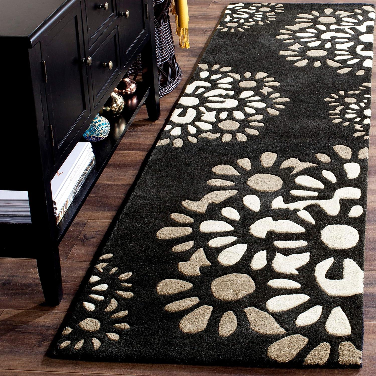 image:imageMartha Stewart x SAFAVIEH Area Rug Collection 8 Round Cement Handmade Wool Ideal for Living Room Bedroom Office Dining Space MSR4730BCement