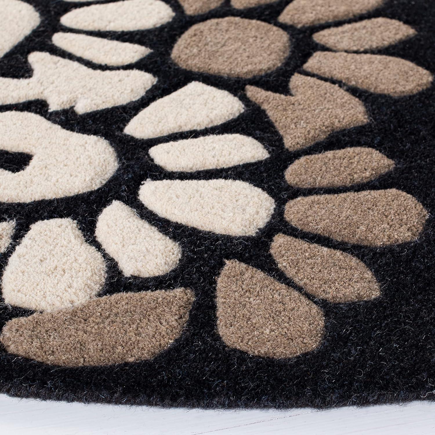 image:imageMartha Stewart x SAFAVIEH Area Rug Collection 8 Round Cement Handmade Wool Ideal for Living Room Bedroom Office Dining Space MSR4730BSilhouette