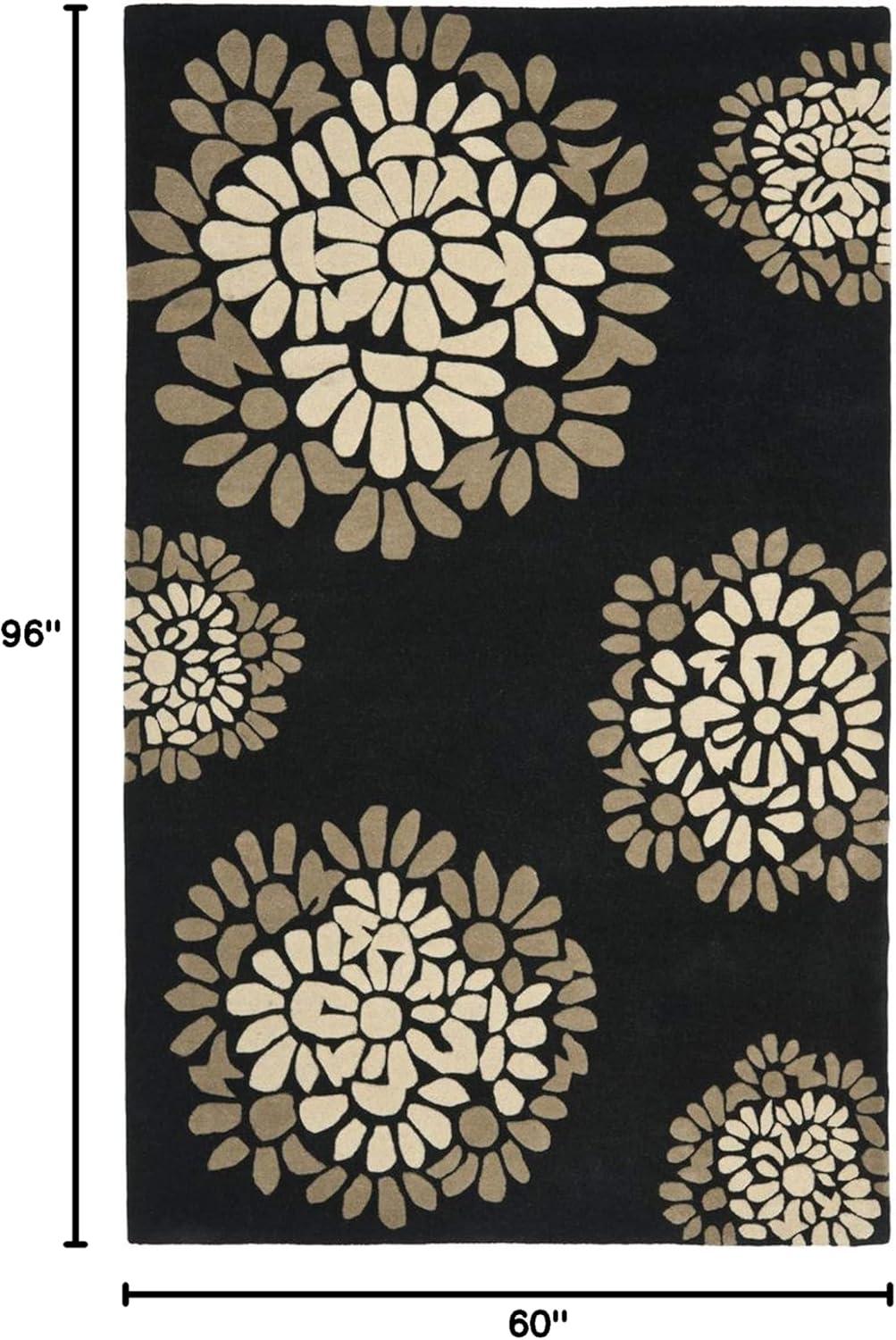 image:imageMartha Stewart x SAFAVIEH Area Rug Collection 8 Round Cement Handmade Wool Ideal for Living Room Bedroom Office Dining Space MSR4730BSilhouette