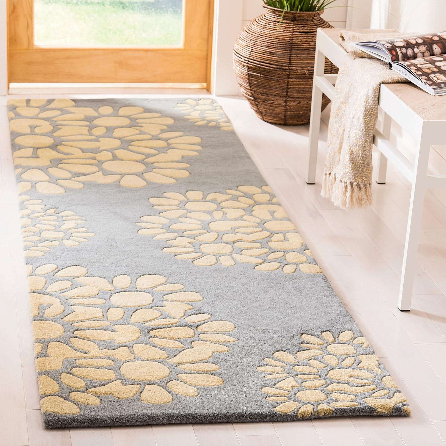 image:imageMartha Stewart x SAFAVIEH Area Rug Collection 8 Round Cement Handmade Wool Ideal for Living Room Bedroom Office Dining Space MSR4730BSilhouette