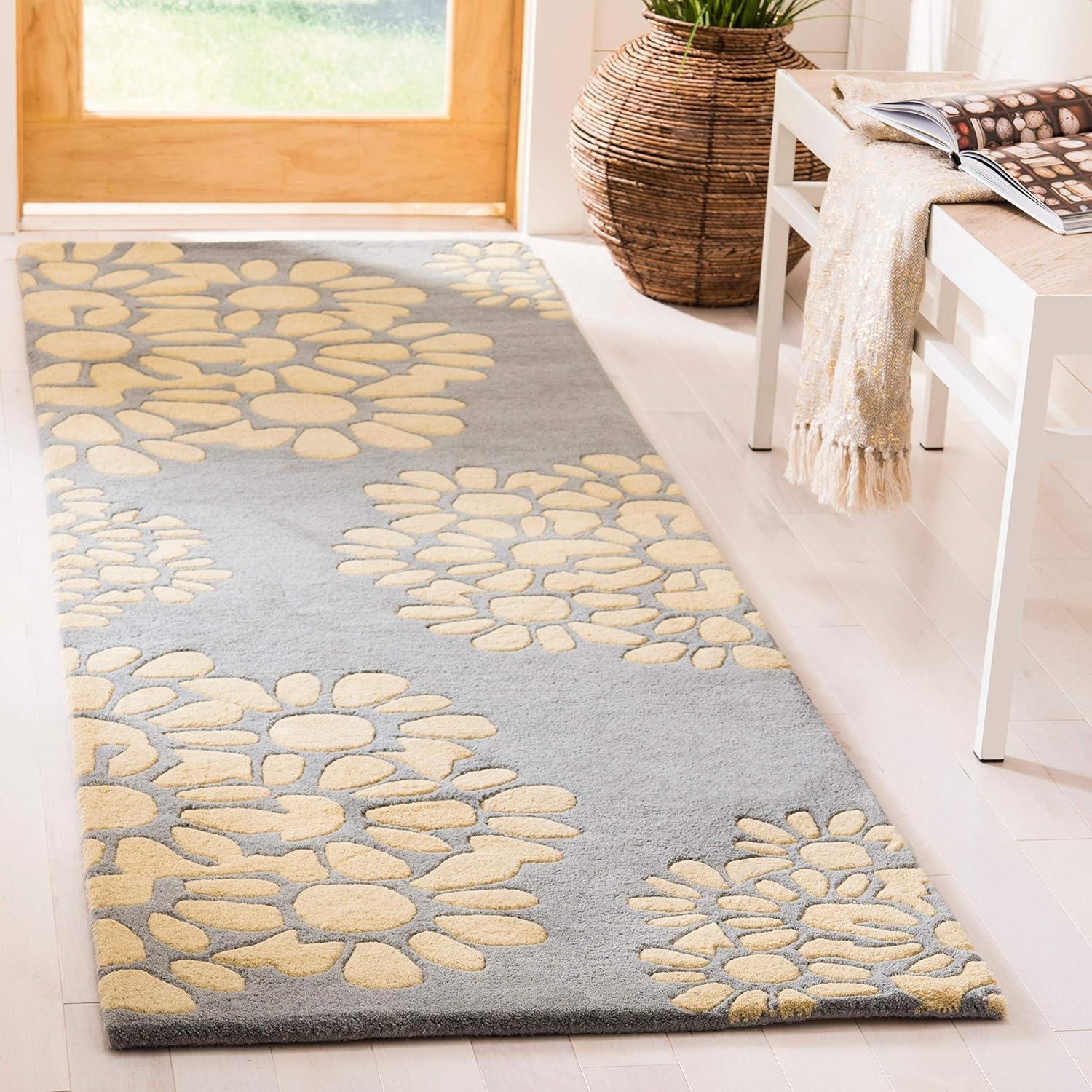 image:imageMartha Stewart x SAFAVIEH Area Rug Collection 8 Round Cement Handmade Wool Ideal for Living Room Bedroom Office Dining Space MSR4730BSilhouette