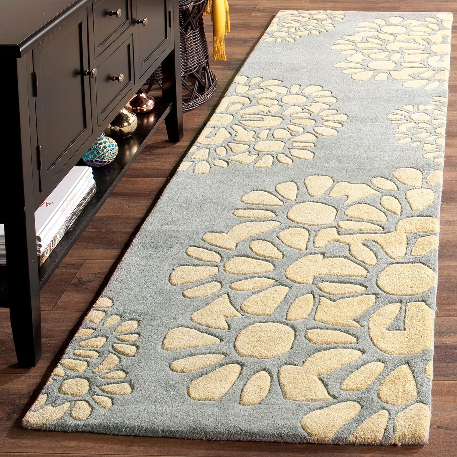 image:imageMartha Stewart x SAFAVIEH Area Rug Collection 8 Round Cement Handmade Wool Ideal for Living Room Bedroom Office Dining Space MSR4730BSilhouette