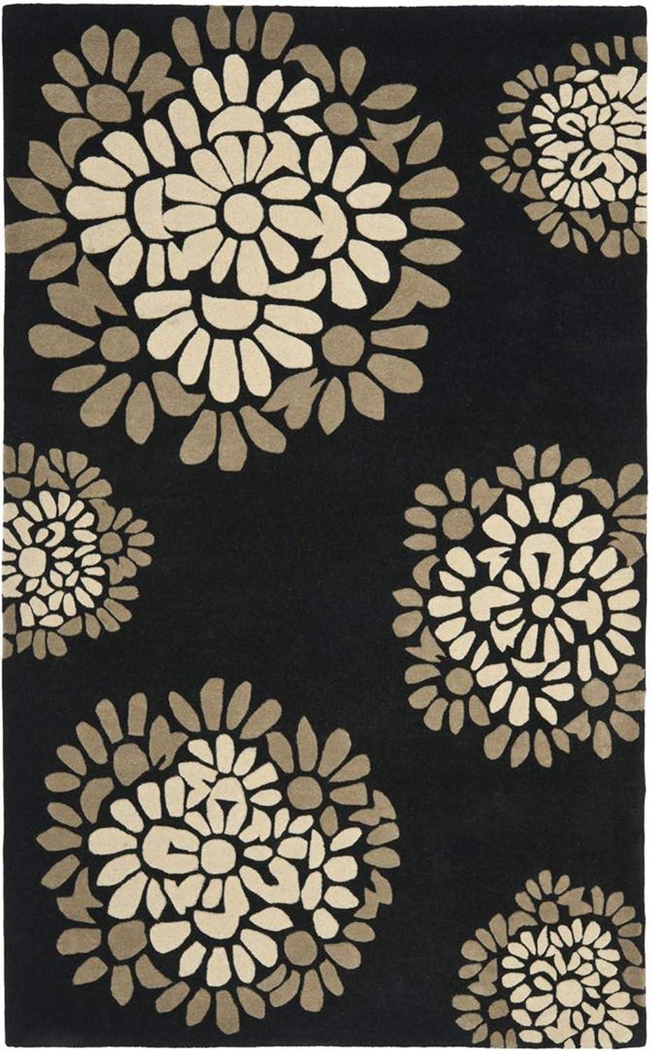 image:imageMartha Stewart x SAFAVIEH Area Rug Collection 8 Round Cement Handmade Wool Ideal for Living Room Bedroom Office Dining Space MSR4730BSilhouette