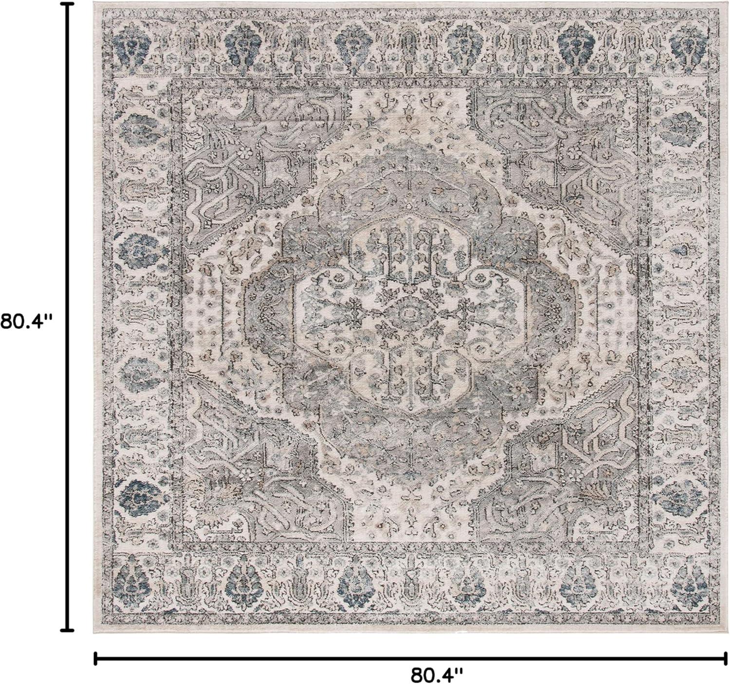 image:imageMartha Stewart x SAFAVIEH Area Rug Collection 8 x 10 Ivory amp Grey NonShedding amp Easy Cleaning Ideal for Living Room Bedroom Office Dining Space MSR867AIvoryGrey