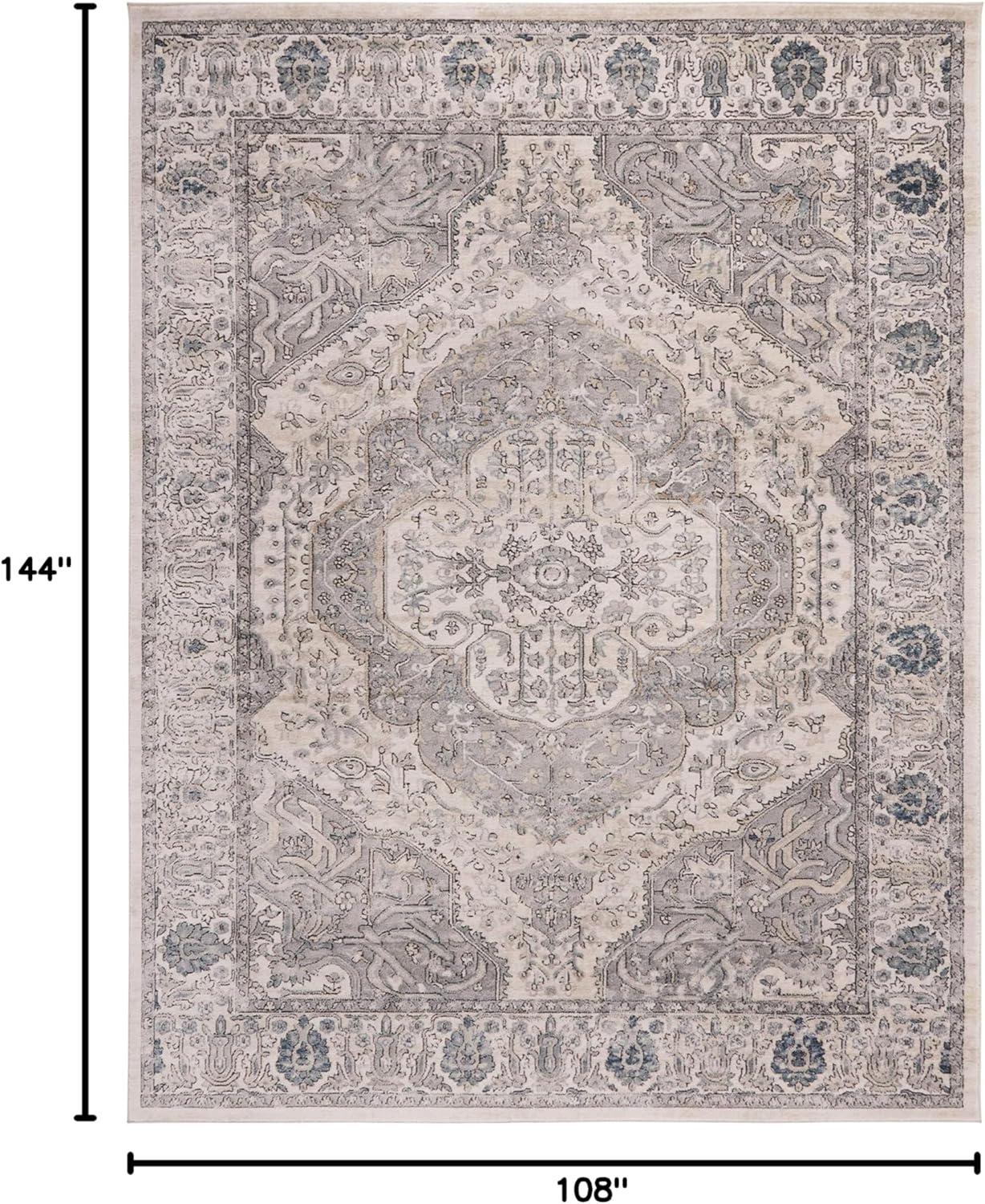 image:imageMartha Stewart x SAFAVIEH Area Rug Collection 8 x 10 Ivory amp Grey NonShedding amp Easy Cleaning Ideal for Living Room Bedroom Office Dining Space MSR867AIvoryGrey
