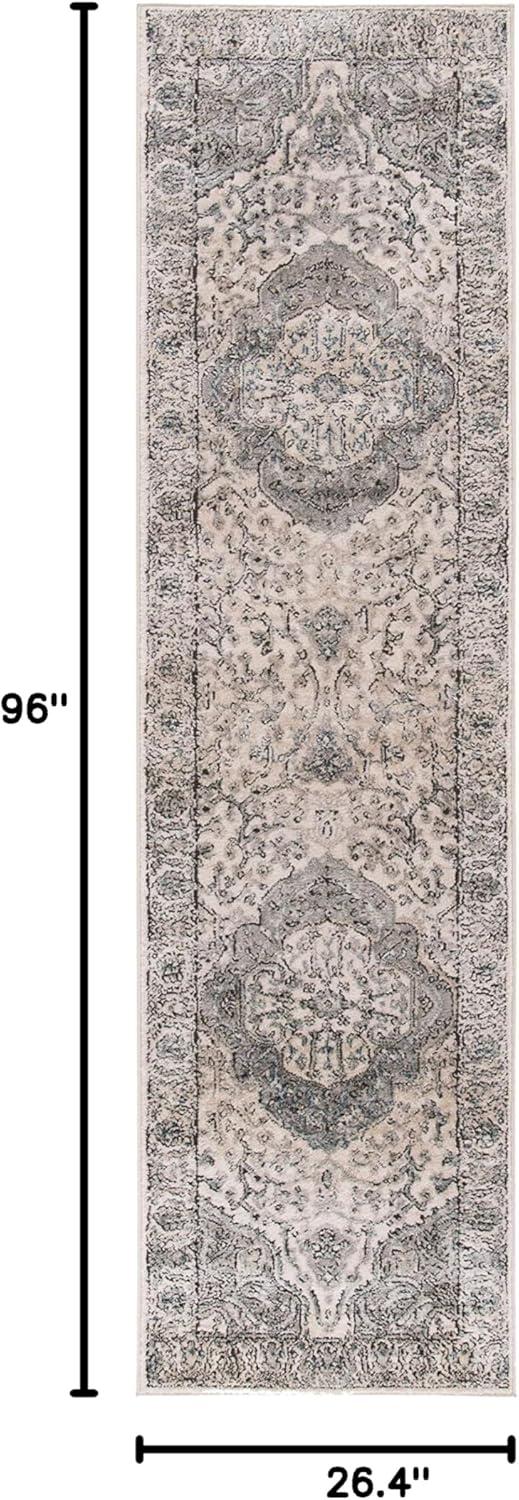 image:imageMartha Stewart x SAFAVIEH Area Rug Collection 8 x 10 Ivory amp Grey NonShedding amp Easy Cleaning Ideal for Living Room Bedroom Office Dining Space MSR867AIvoryGrey