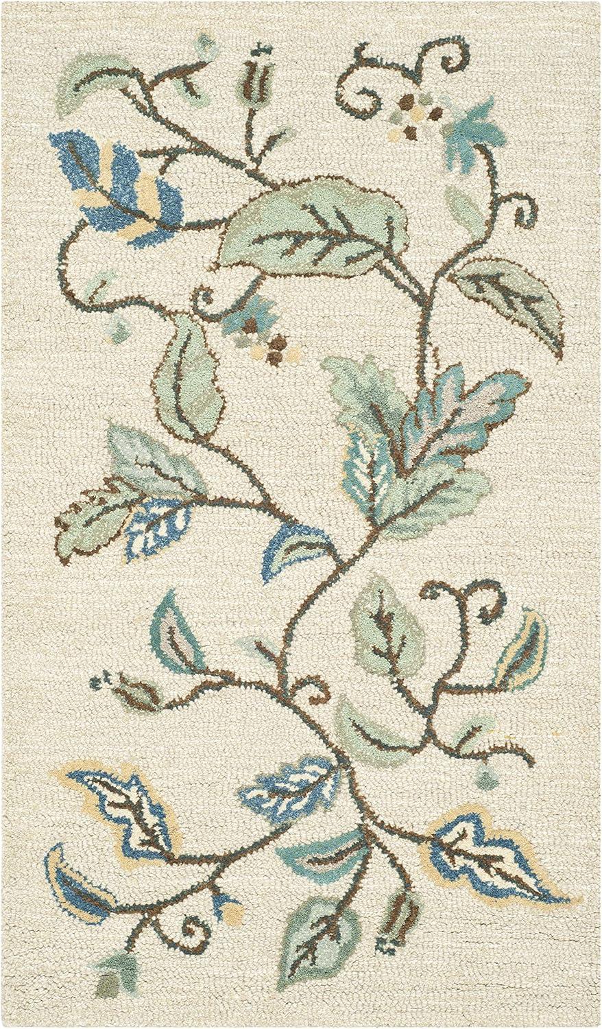 image:imageMartha Stewart x SAFAVIEH Area Rug Collection 8 x 10 Persimmon Red Handmade Wool amp Viscose Ideal for Living Room Bedroom Office Dining Space MSR3611AColonial Blue