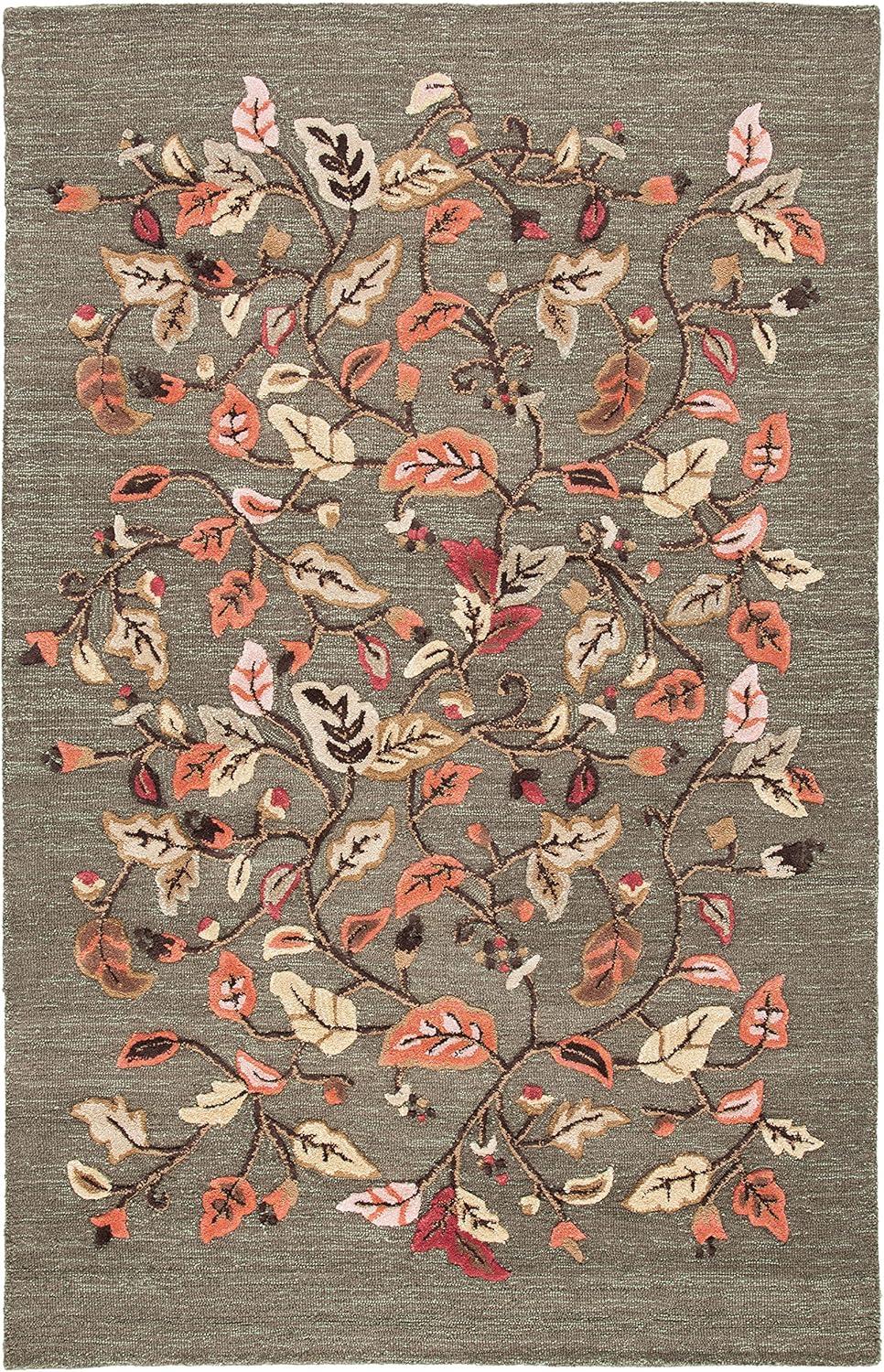 image:imageMartha Stewart x SAFAVIEH Area Rug Collection 8 x 10 Persimmon Red Handmade Wool amp Viscose Ideal for Living Room Bedroom Office Dining Space MSR3611AFrancesca Black