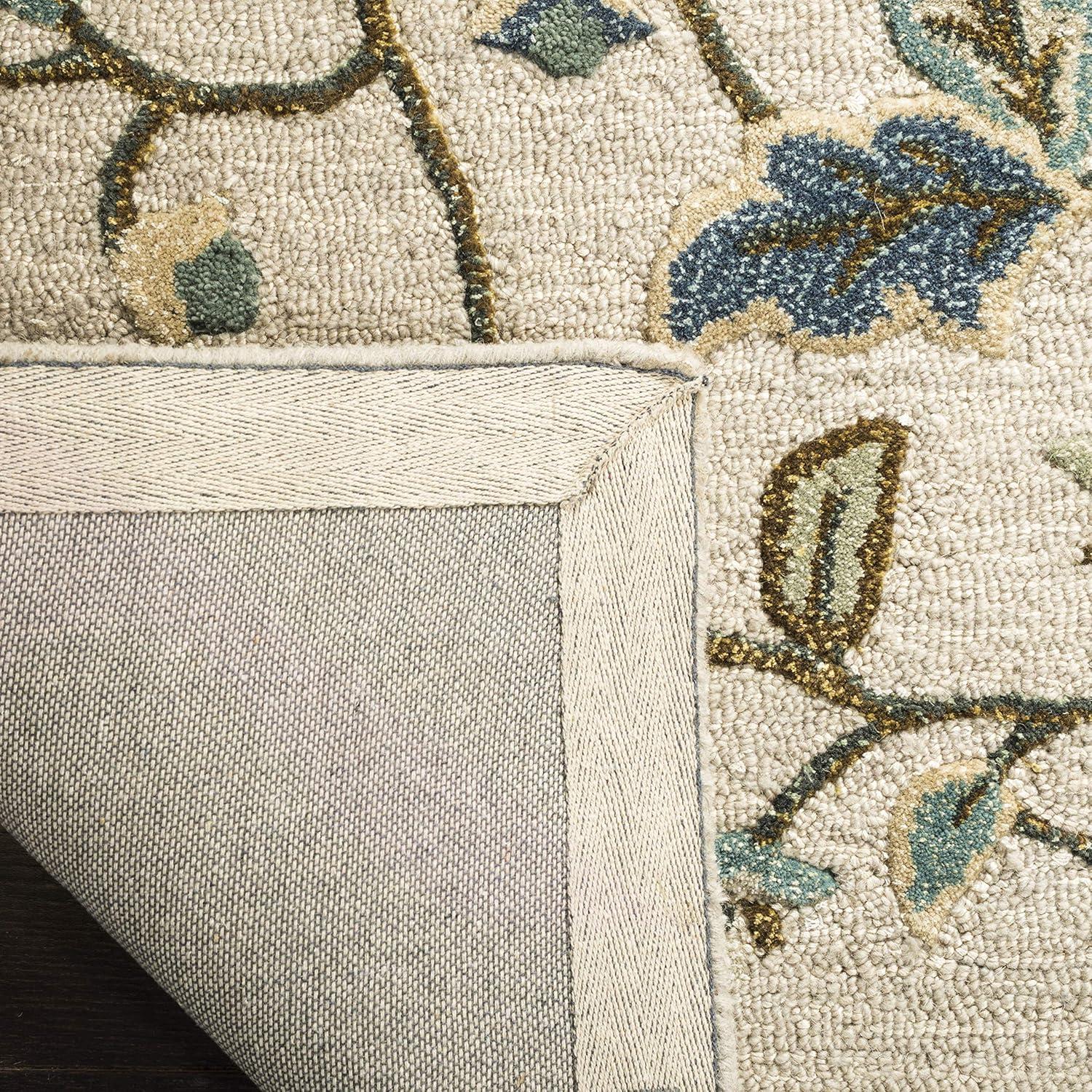 image:imageMartha Stewart x SAFAVIEH Area Rug Collection 8 x 10 Persimmon Red Handmade Wool amp Viscose Ideal for Living Room Bedroom Office Dining Space MSR3611AColonial Blue