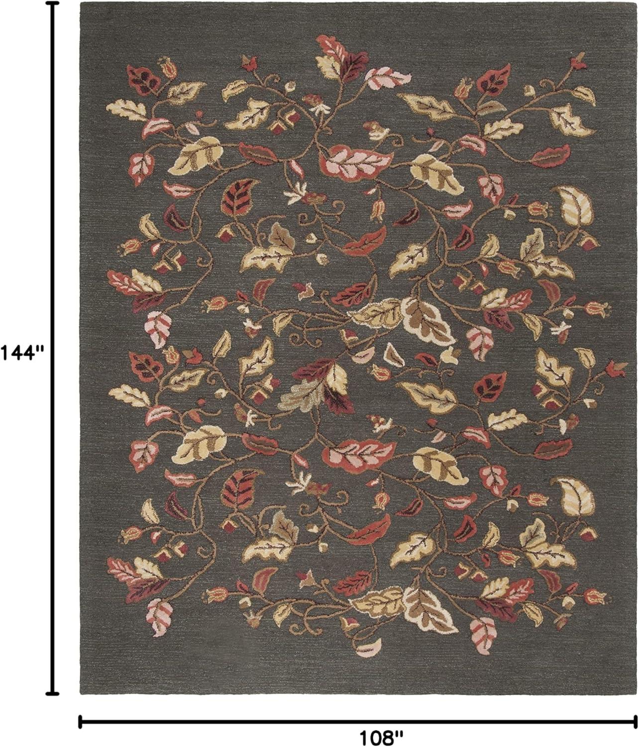 image:imageMartha Stewart x SAFAVIEH Area Rug Collection 8 x 10 Persimmon Red Handmade Wool amp Viscose Ideal for Living Room Bedroom Office Dining Space MSR3611AFrancesca Black