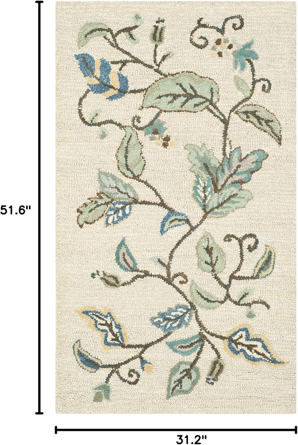 image:imageMartha Stewart x SAFAVIEH Area Rug Collection 8 x 10 Persimmon Red Handmade Wool amp Viscose Ideal for Living Room Bedroom Office Dining Space MSR3611AColonial Blue
