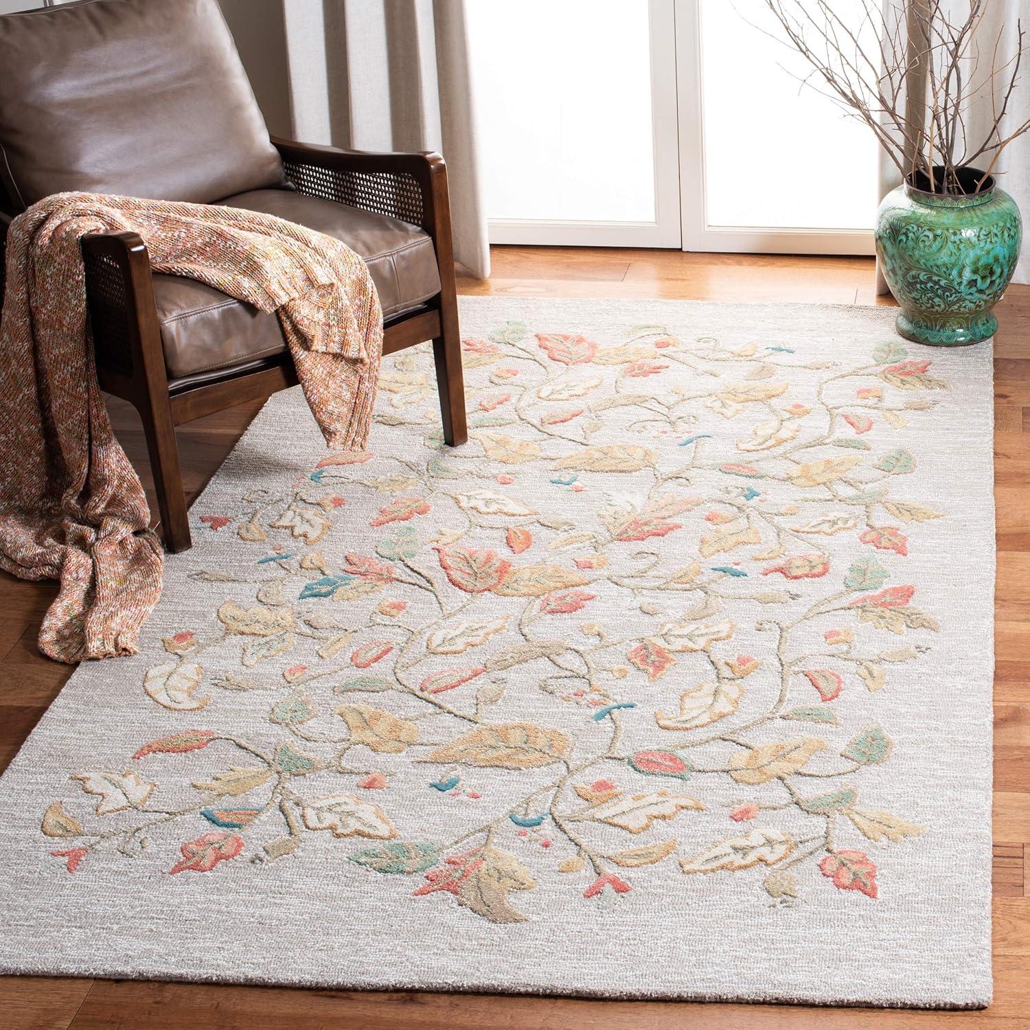 image:imageMartha Stewart x SAFAVIEH Area Rug Collection 8 x 10 Persimmon Red Handmade Wool amp Viscose Ideal for Living Room Bedroom Office Dining Space MSR3611APersimmon Red