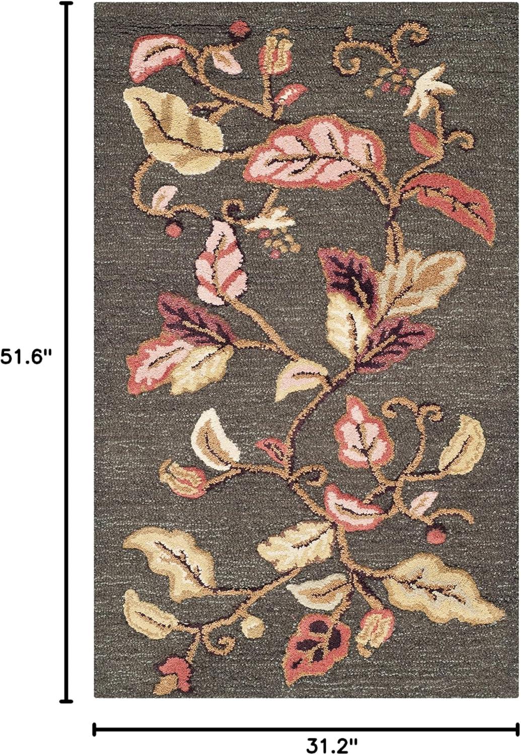 image:imageMartha Stewart x SAFAVIEH Area Rug Collection 8 x 10 Persimmon Red Handmade Wool amp Viscose Ideal for Living Room Bedroom Office Dining Space MSR3611AFrancesca Black