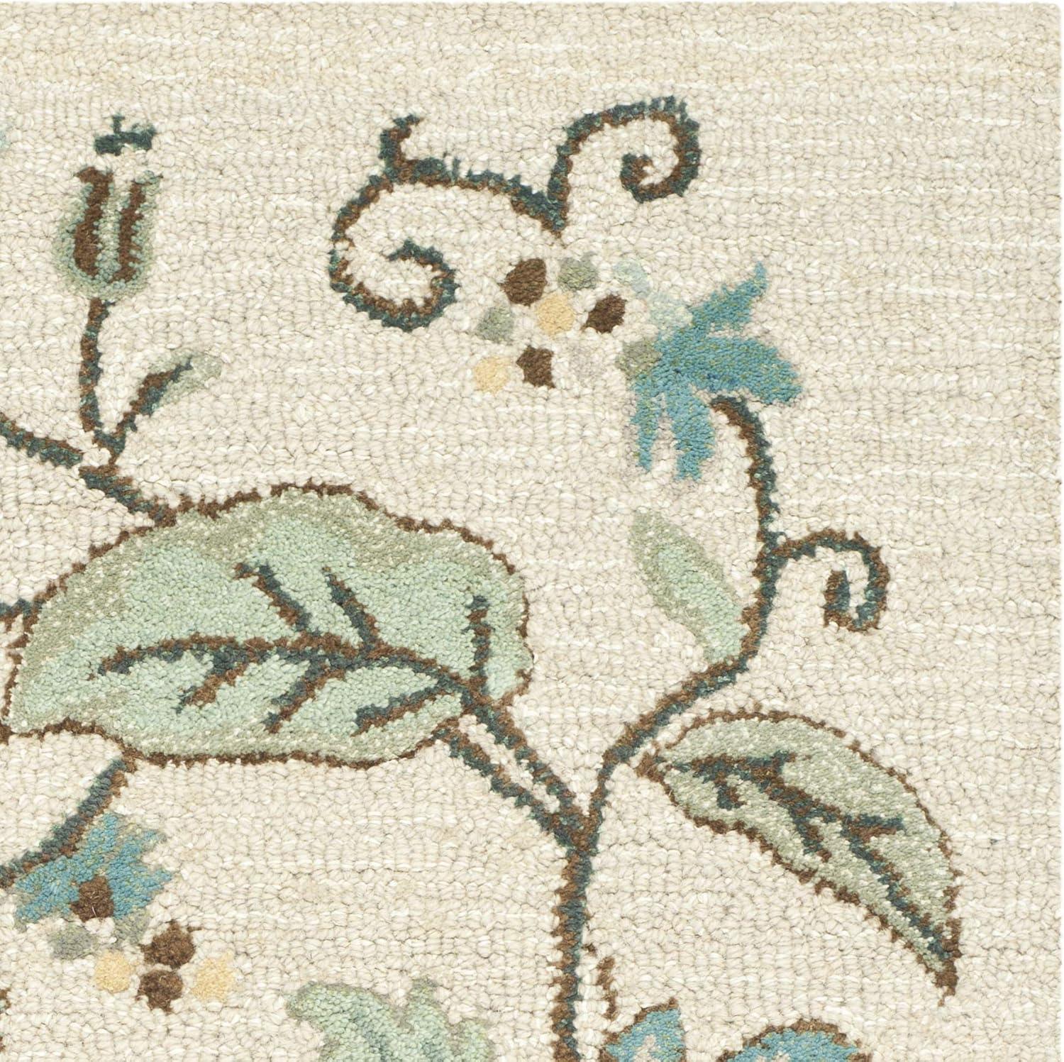 image:imageMartha Stewart x SAFAVIEH Area Rug Collection 8 x 10 Persimmon Red Handmade Wool amp Viscose Ideal for Living Room Bedroom Office Dining Space MSR3611AColonial Blue