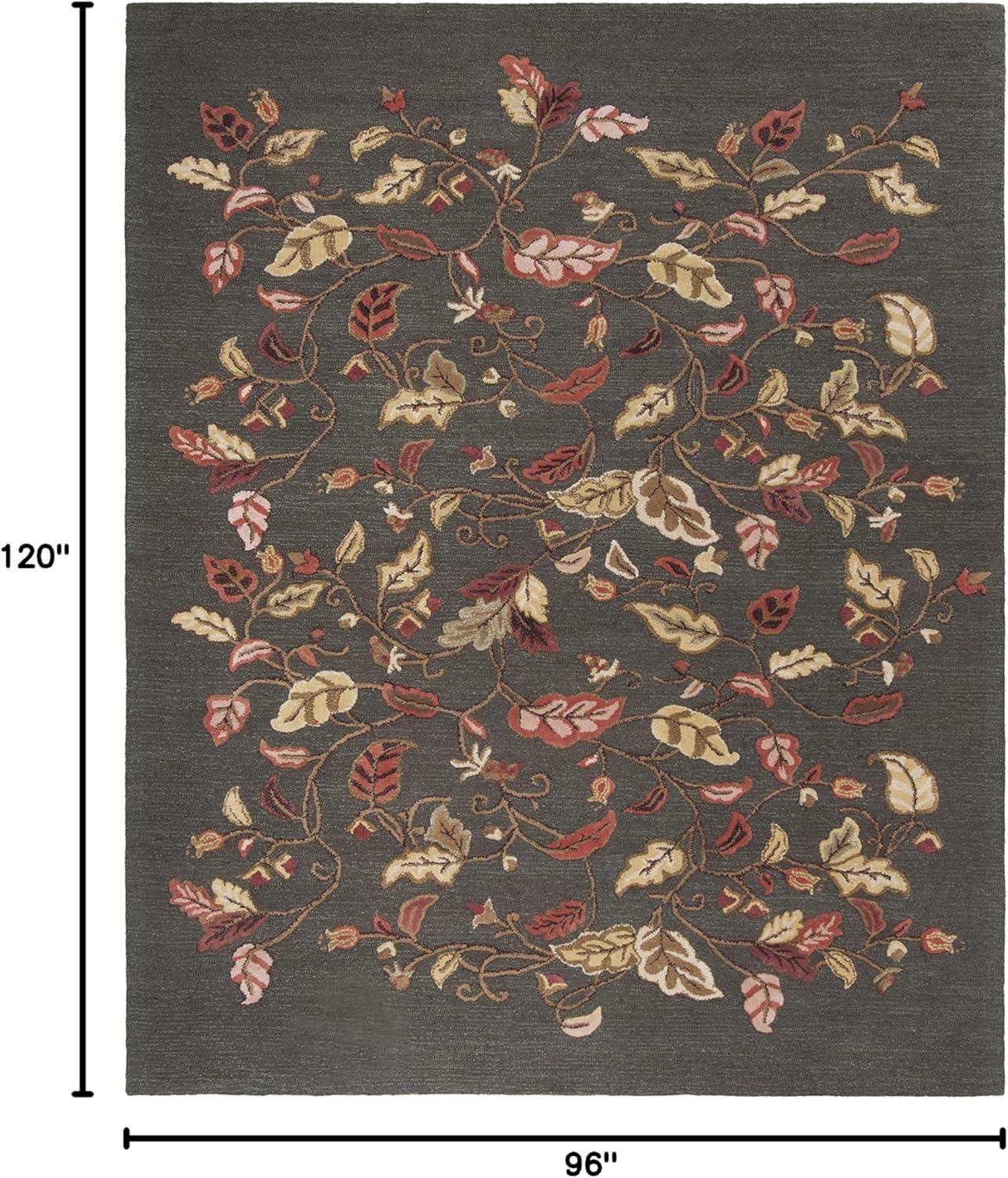 image:imageMartha Stewart x SAFAVIEH Area Rug Collection 8 x 10 Persimmon Red Handmade Wool amp Viscose Ideal for Living Room Bedroom Office Dining Space MSR3611AFrancesca Black