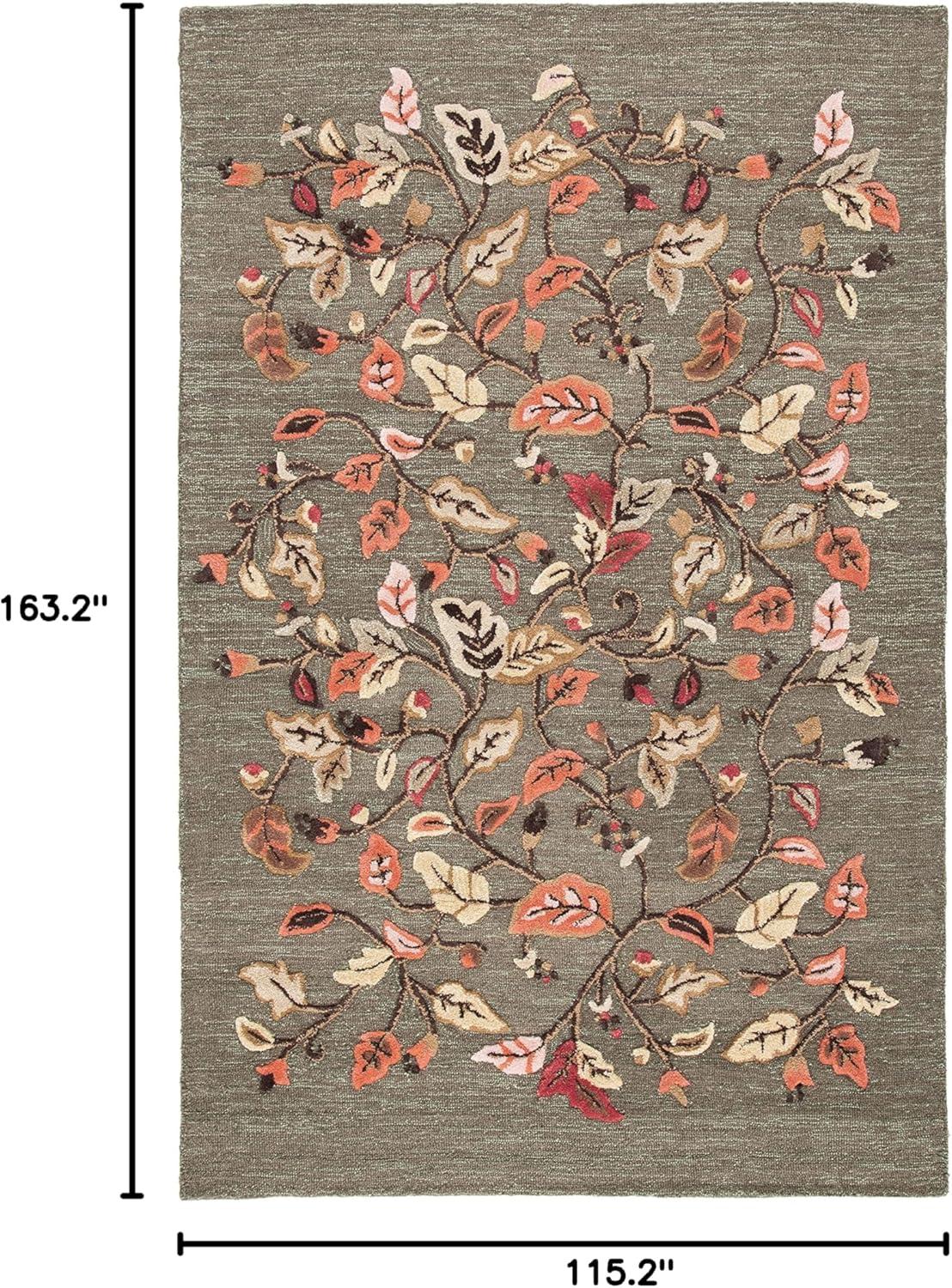image:imageMartha Stewart x SAFAVIEH Area Rug Collection 8 x 10 Persimmon Red Handmade Wool amp Viscose Ideal for Living Room Bedroom Office Dining Space MSR3611AFrancesca Black