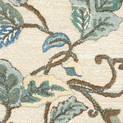 image:imageMartha Stewart x SAFAVIEH Area Rug Collection 8 x 10 Persimmon Red Handmade Wool amp Viscose Ideal for Living Room Bedroom Office Dining Space MSR3611AColonial Blue