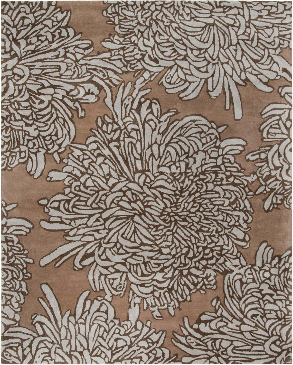 image:imageMartha Stewart x SAFAVIEH Area Rug Collection 8 x 10 Saguaro Handmade Wool Ideal for Living Room Bedroom Office Dining Space MSR4542DDriftwoodGrey