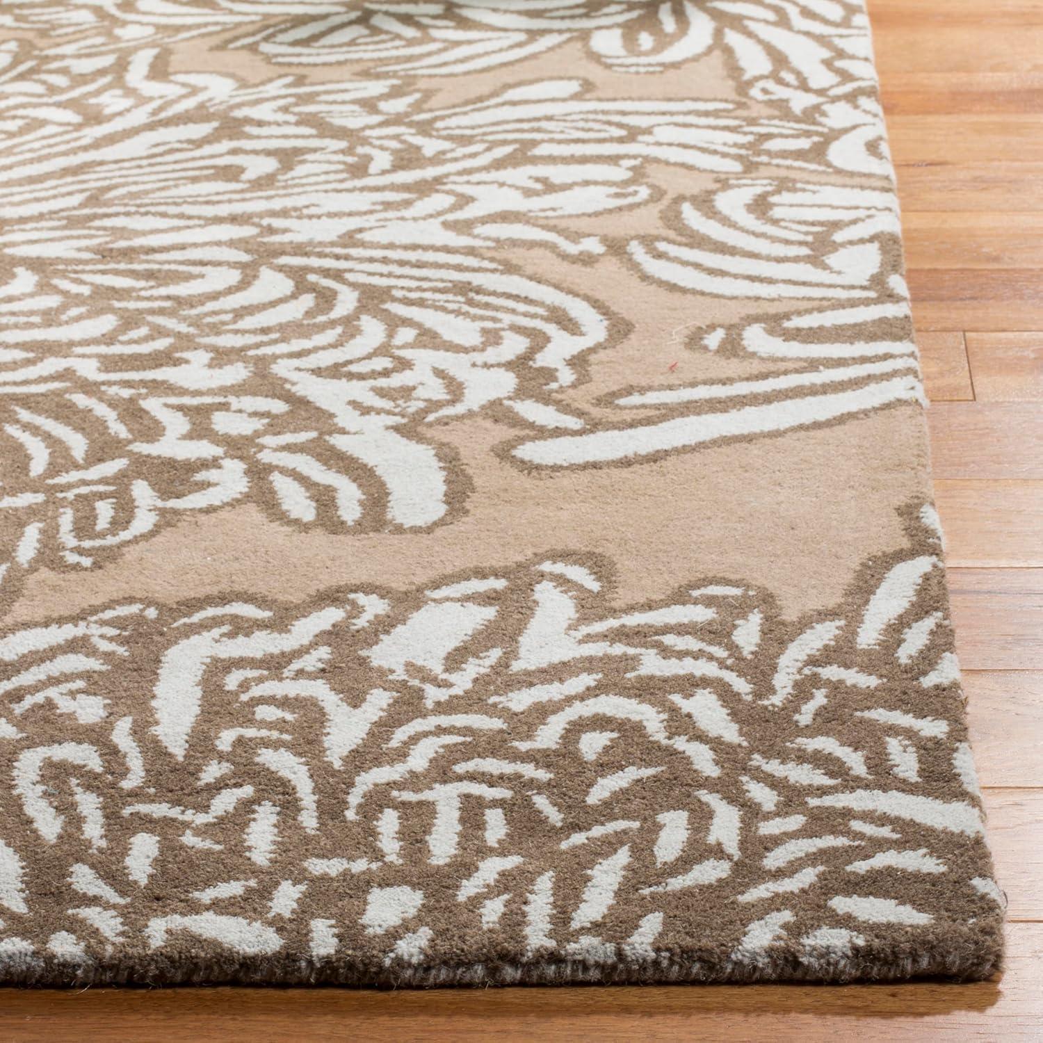image:imageMartha Stewart x SAFAVIEH Area Rug Collection 8 x 10 Saguaro Handmade Wool Ideal for Living Room Bedroom Office Dining Space MSR4542DDriftwoodGrey