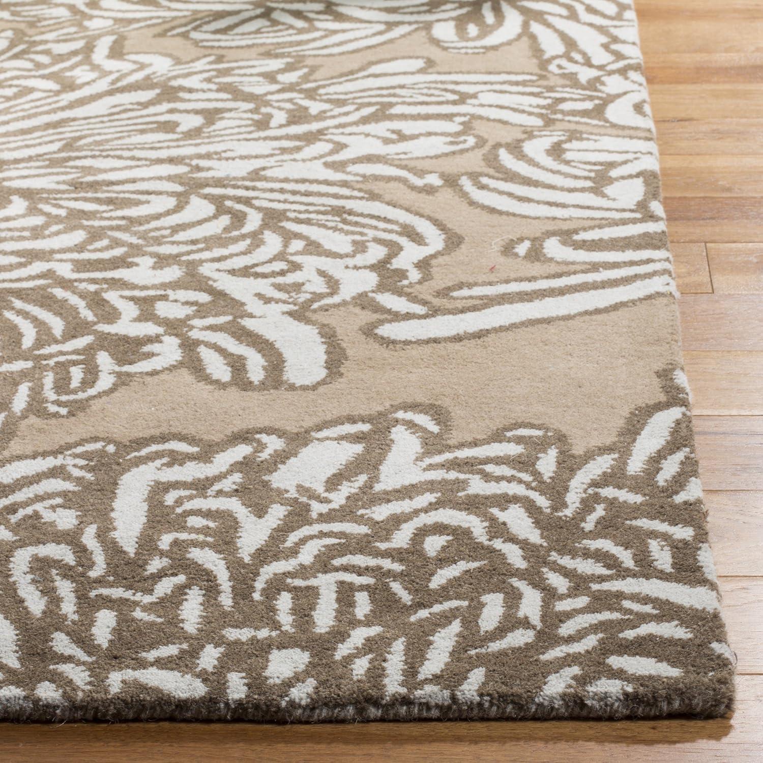 image:imageMartha Stewart x SAFAVIEH Area Rug Collection 8 x 10 Saguaro Handmade Wool Ideal for Living Room Bedroom Office Dining Space MSR4542DDriftwoodGrey