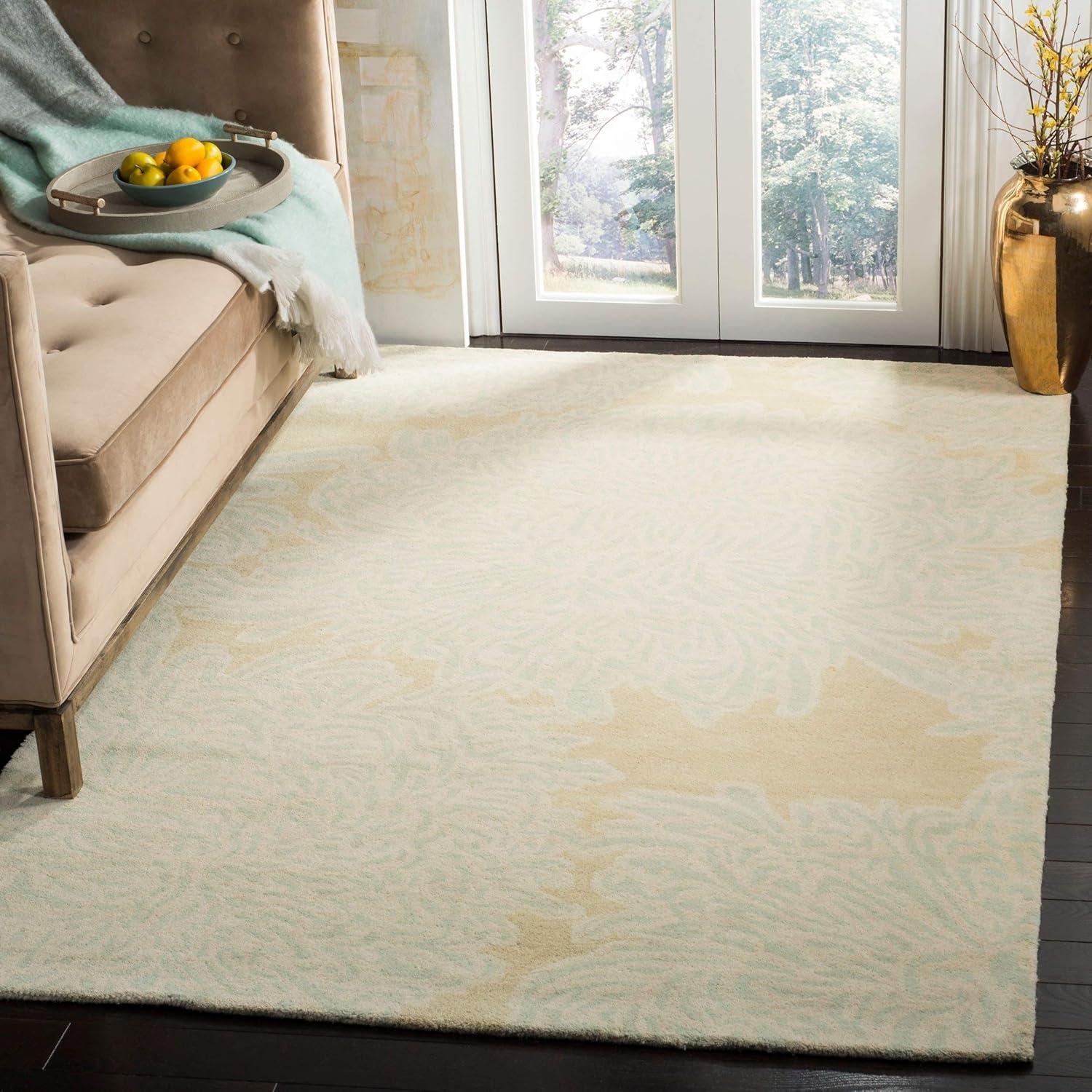 image:imageMartha Stewart x SAFAVIEH Area Rug Collection 8 x 10 Saguaro Handmade Wool Ideal for Living Room Bedroom Office Dining Space MSR4542DSaguaro