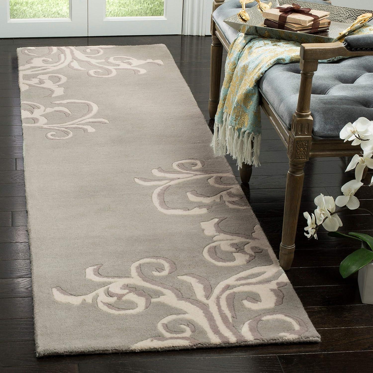 image:imageMartha Stewart x SAFAVIEH Area Rug Collection 8 x 10 Soft Yellow Handmade Wool Ideal for Living Room Bedroom Office Dining Space MSR4623ASoft Aqua