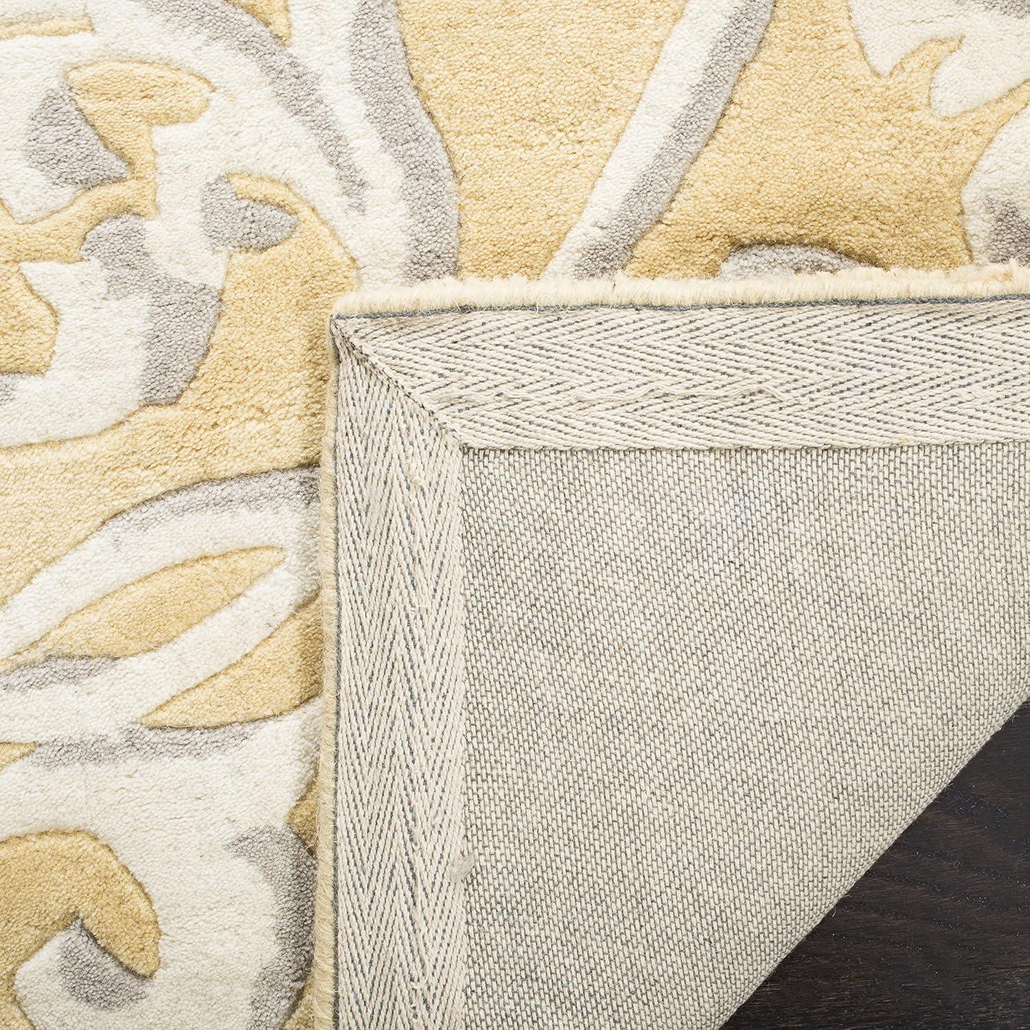 image:imageMartha Stewart x SAFAVIEH Area Rug Collection 8 x 10 Soft Yellow Handmade Wool Ideal for Living Room Bedroom Office Dining Space MSR4623ASoft Yellow