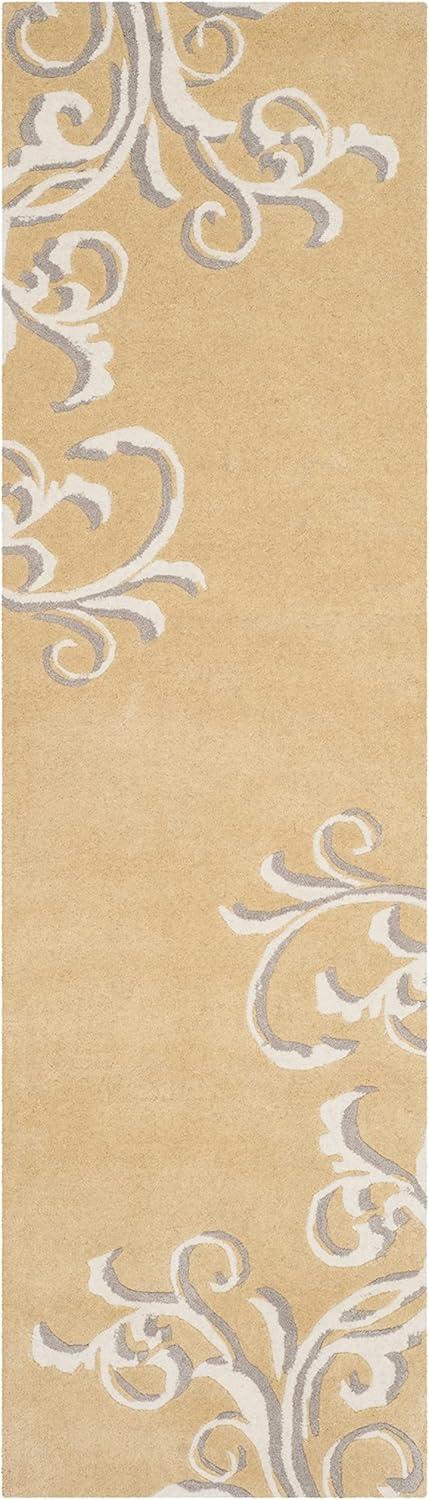 image:imageMartha Stewart x SAFAVIEH Area Rug Collection 8 x 10 Soft Yellow Handmade Wool Ideal for Living Room Bedroom Office Dining Space MSR4623ASoft Yellow