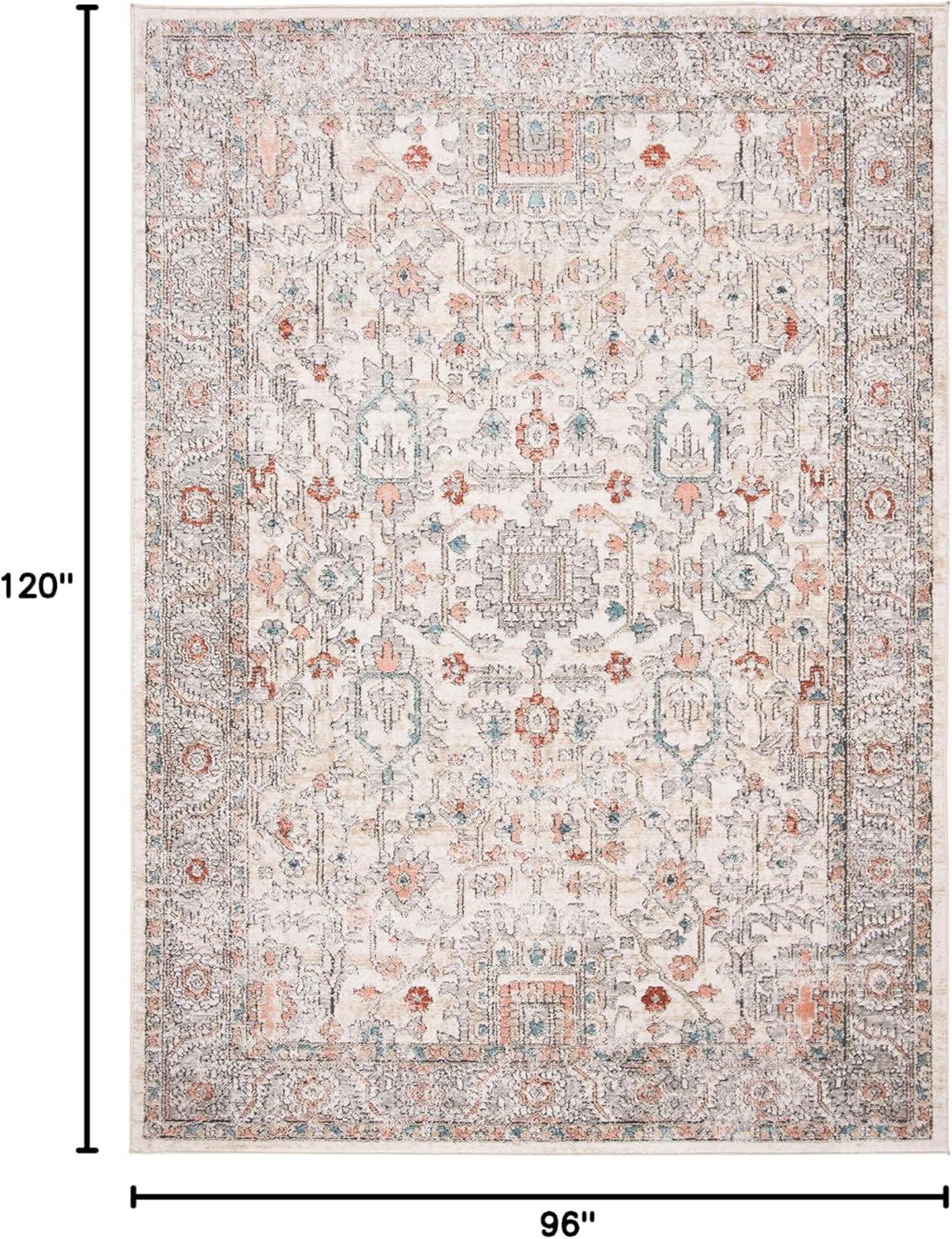 image:imageMartha Stewart x SAFAVIEH Area Rug Collection 9 x 12 Light Blue amp Ivory NonShedding amp Easy Cleaning Ideal for Living Room Bedroom Office Dining Space MSR877MGreyIvory