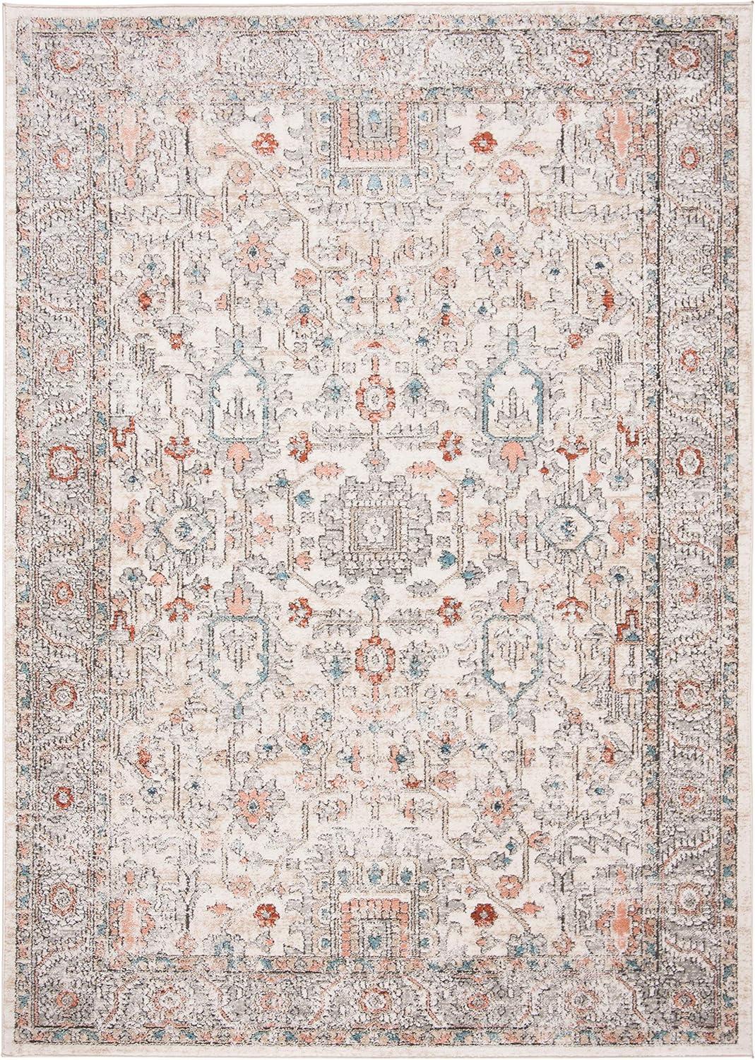 image:imageMartha Stewart x SAFAVIEH Area Rug Collection 9 x 12 Light Blue amp Ivory NonShedding amp Easy Cleaning Ideal for Living Room Bedroom Office Dining Space MSR877MGreyIvory