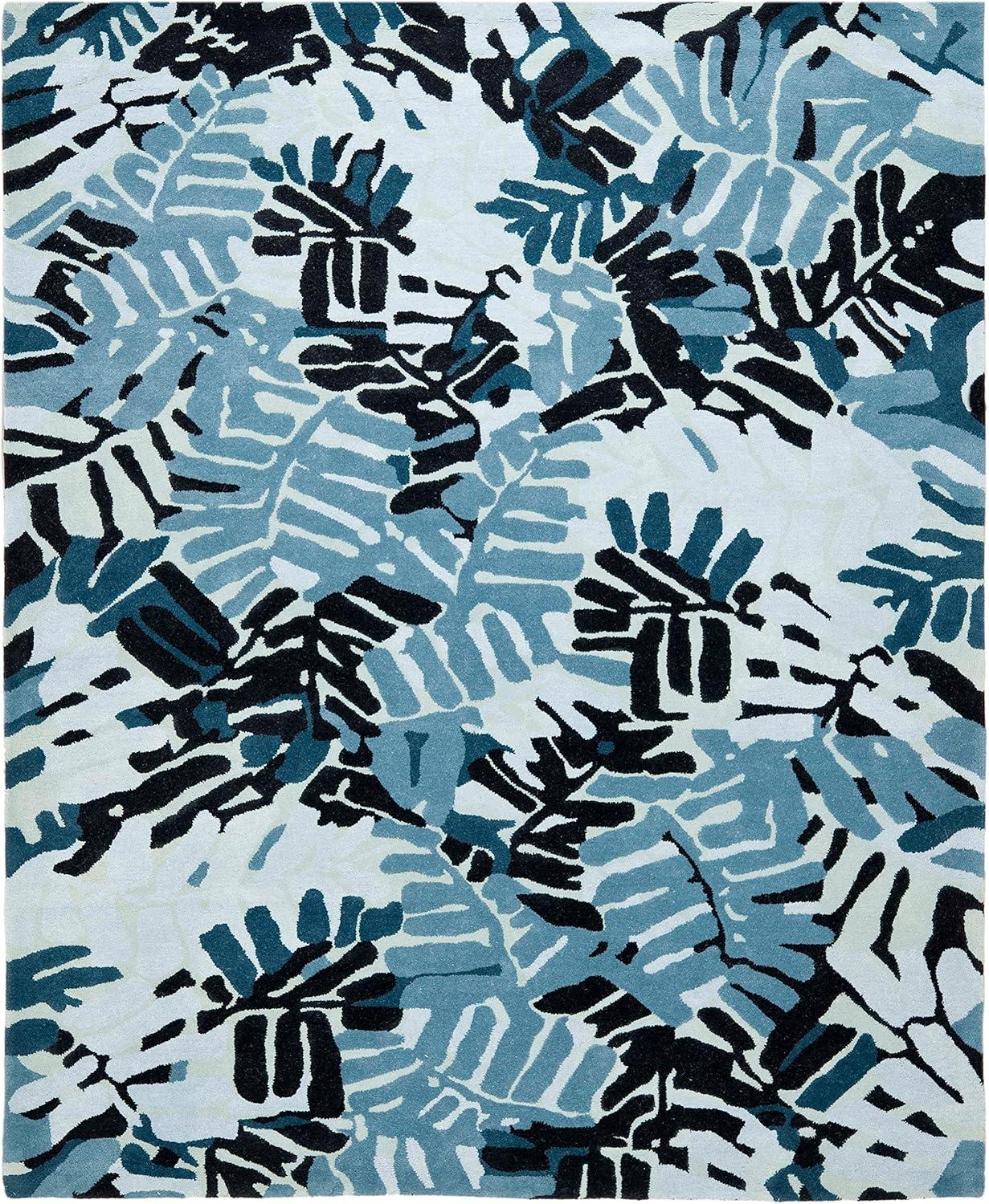 image:imageMartha Stewart x SAFAVIEH Area Rug Collection 9 x 12 Spud Handmade Wool Ideal for Living Room Bedroom Office Dining Space MSR4548AWroughtIron