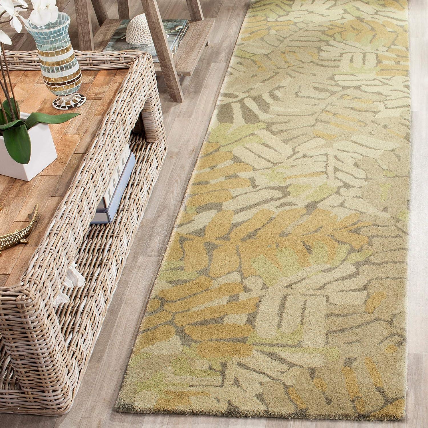 image:imageMartha Stewart x SAFAVIEH Area Rug Collection 9 x 12 Spud Handmade Wool Ideal for Living Room Bedroom Office Dining Space MSR4548AWroughtIron