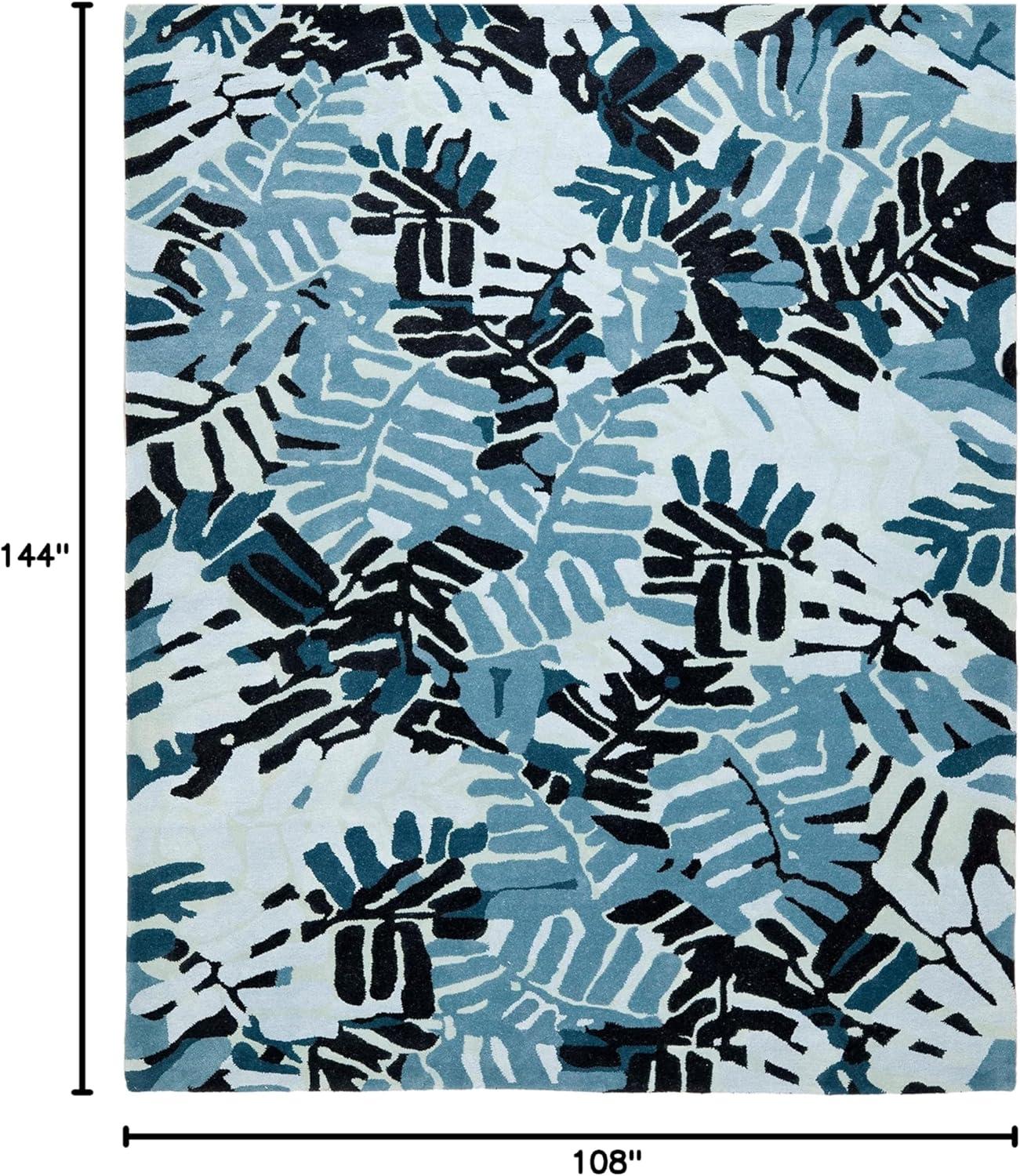 image:imageMartha Stewart x SAFAVIEH Area Rug Collection 9 x 12 Spud Handmade Wool Ideal for Living Room Bedroom Office Dining Space MSR4548AWroughtIron