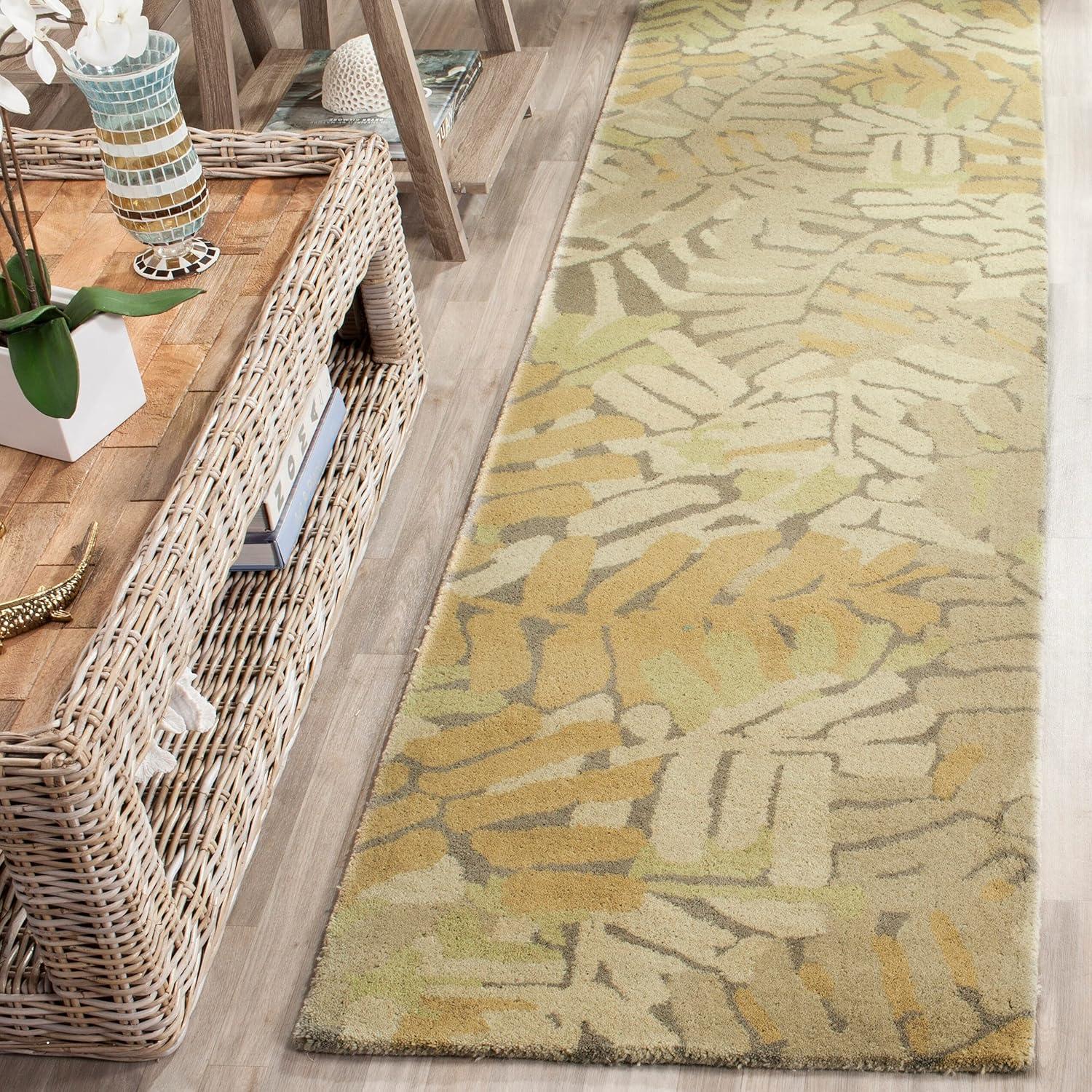 image:imageMartha Stewart x SAFAVIEH Area Rug Collection 9 x 12 Spud Handmade Wool Ideal for Living Room Bedroom Office Dining Space MSR4548AWroughtIron