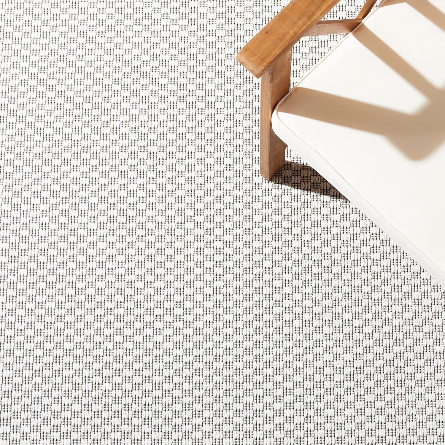 image:imageMartha Stewart x SAFAVIEH Outdoor Area Rug Collection 45 x 65 Camel amp Brown Weather Resistant amp Washable Ideal for Patio Backyard Mudroom Deck Accent Space MSRO386TIvoryCharcoal