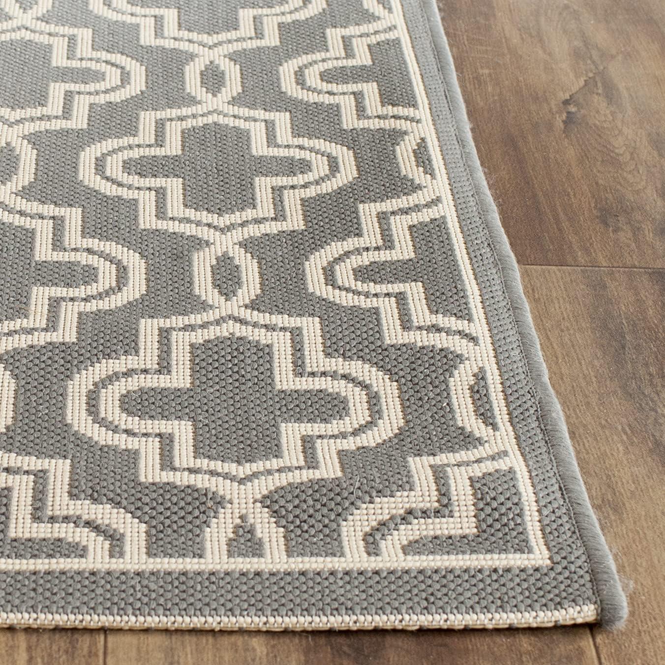 image:imageMartha Stewart x SAFAVIEH Outdoor Area Rug Collection 53 x 77 Blue amp Beige Weather Resistant amp Washable Ideal for Patio Backyard Mudroom Deck Dining Space MSR4274243BlueBeige