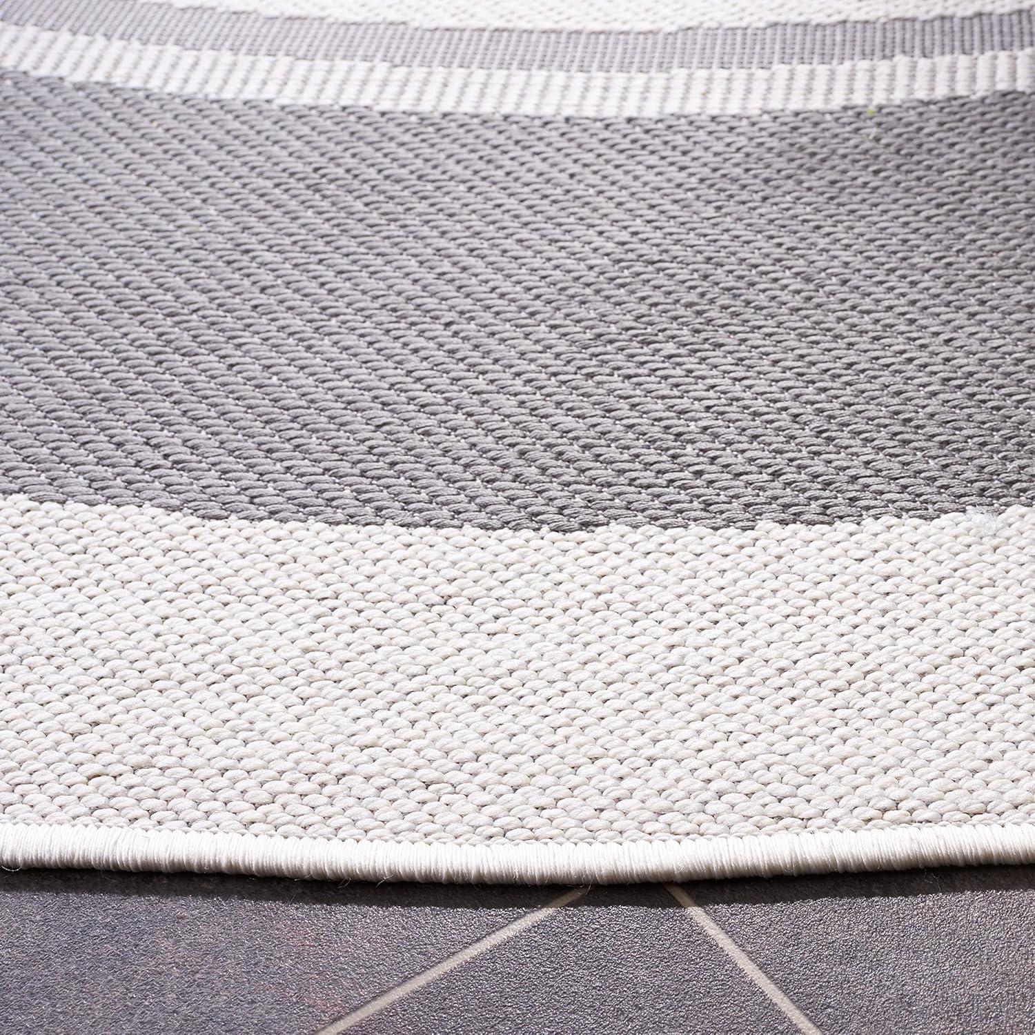 image:imageMartha Stewart x SAFAVIEH Outdoor Area Rug Collection 55 x 77 Ivory amp Beige Weather Resistant amp Washable Ideal for Patio Backyard Mudroom Deck Dining Space MSRO317BIvoryGrey