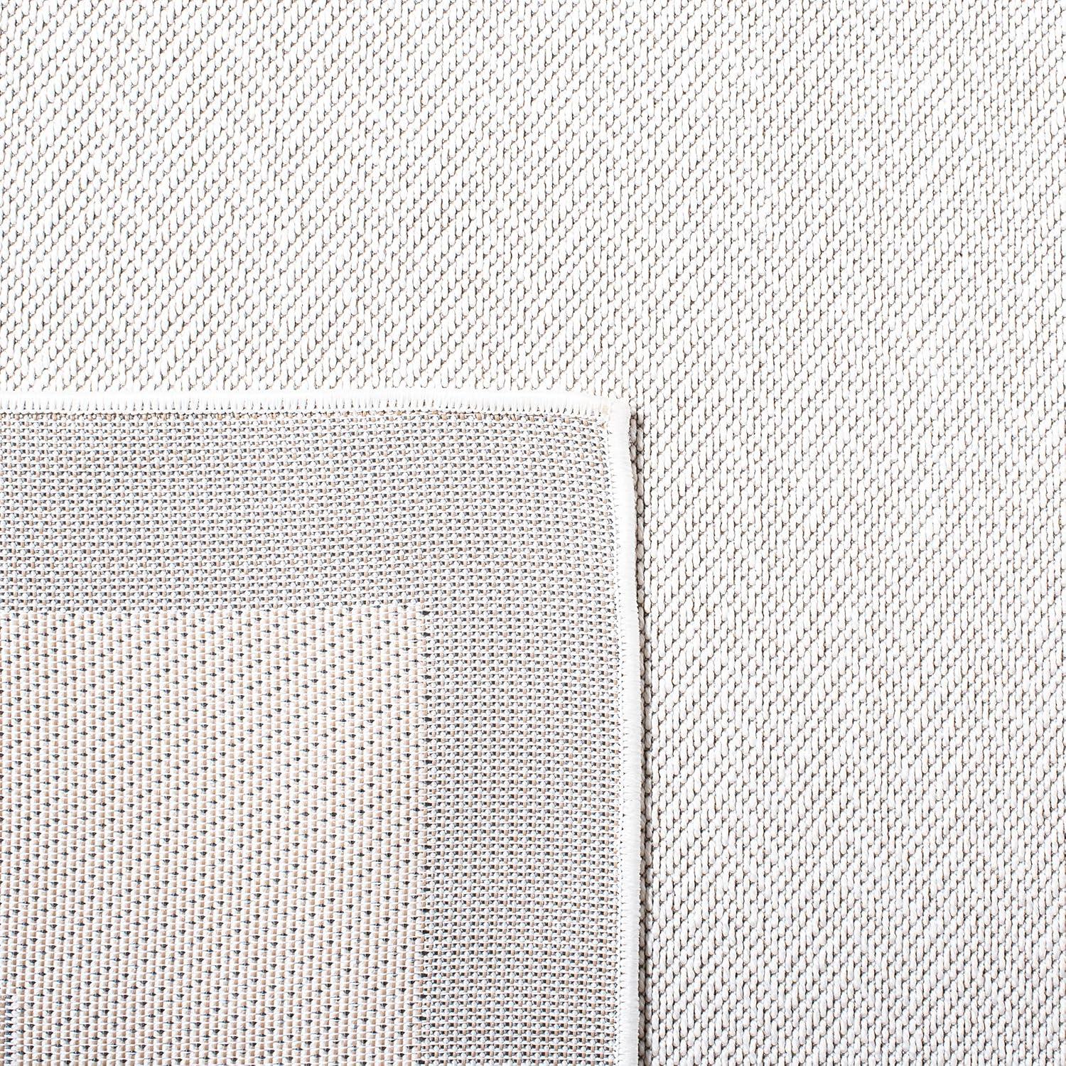 image:imageMartha Stewart x SAFAVIEH Outdoor Area Rug Collection 55 x 77 Ivory amp Beige Weather Resistant amp Washable Ideal for Patio Backyard Mudroom Deck Dining Space MSRO317BIvoryGrey