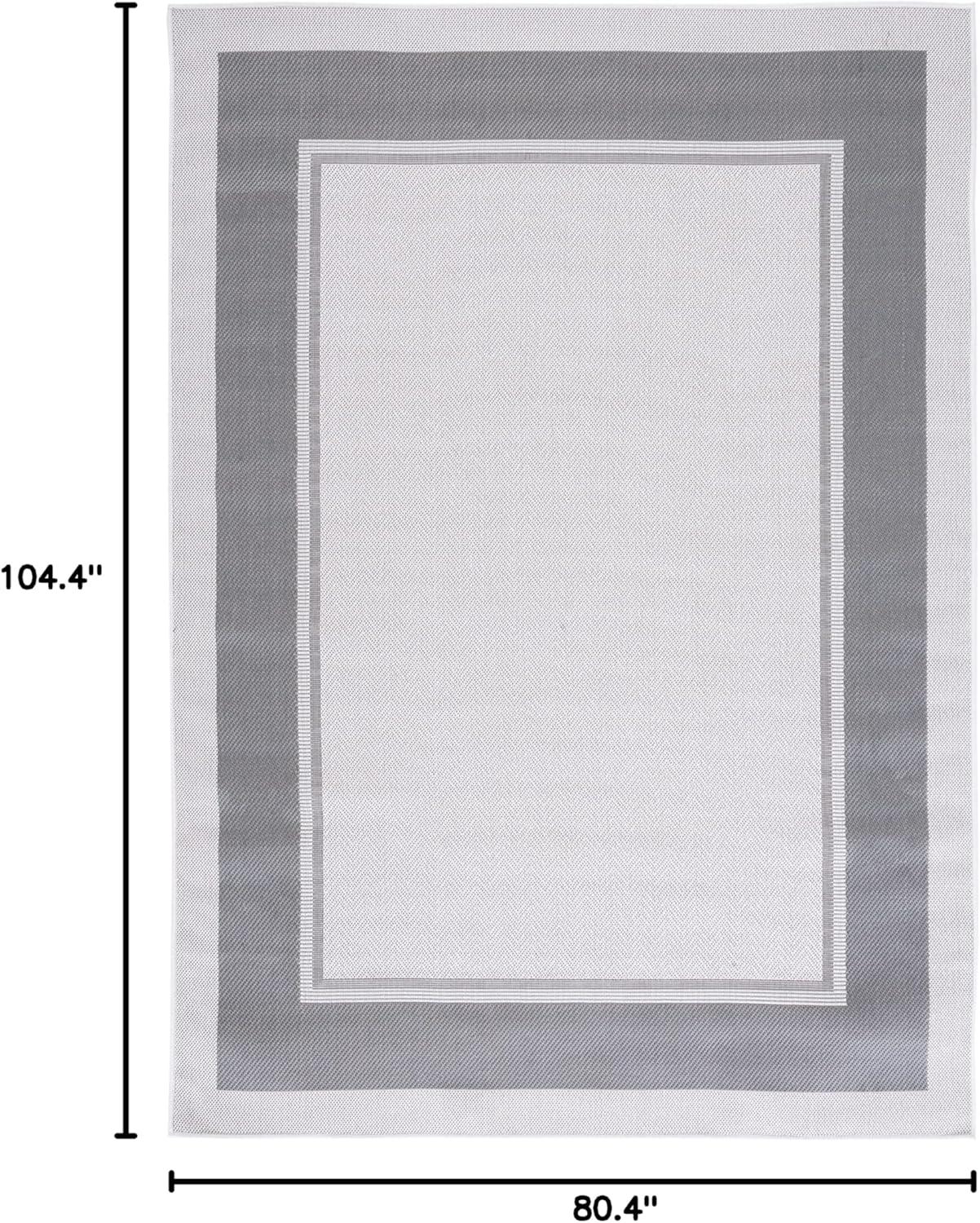 image:imageMartha Stewart x SAFAVIEH Outdoor Area Rug Collection 55 x 77 Ivory amp Beige Weather Resistant amp Washable Ideal for Patio Backyard Mudroom Deck Dining Space MSRO317BIvoryGrey