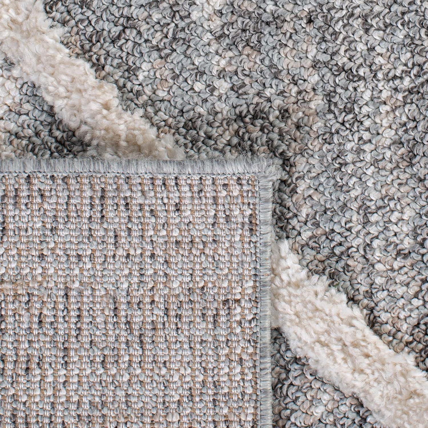 image:imageMartha Stewart x SAFAVIEH Shag Rug Collection 4 x 6 White amp Light Grey NonShedding amp Easy Cleaning Ultra Plush Thick Pile Ideal for Living Room Foyer Bedroom Accent Space MSR0720AWhiteLight Grey