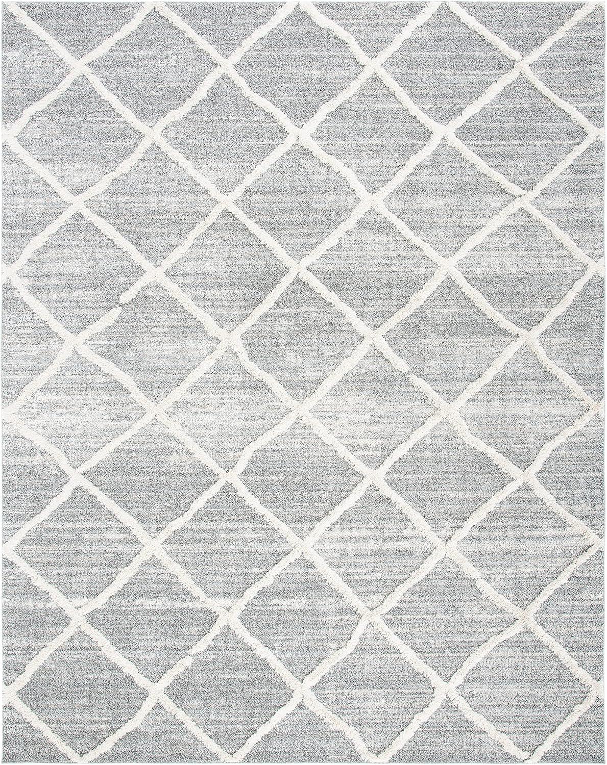 image:imageMartha Stewart x SAFAVIEH Shag Rug Collection 4 x 6 White amp Light Grey NonShedding amp Easy Cleaning Ultra Plush Thick Pile Ideal for Living Room Foyer Bedroom Accent Space MSR0720AWhiteLight Grey