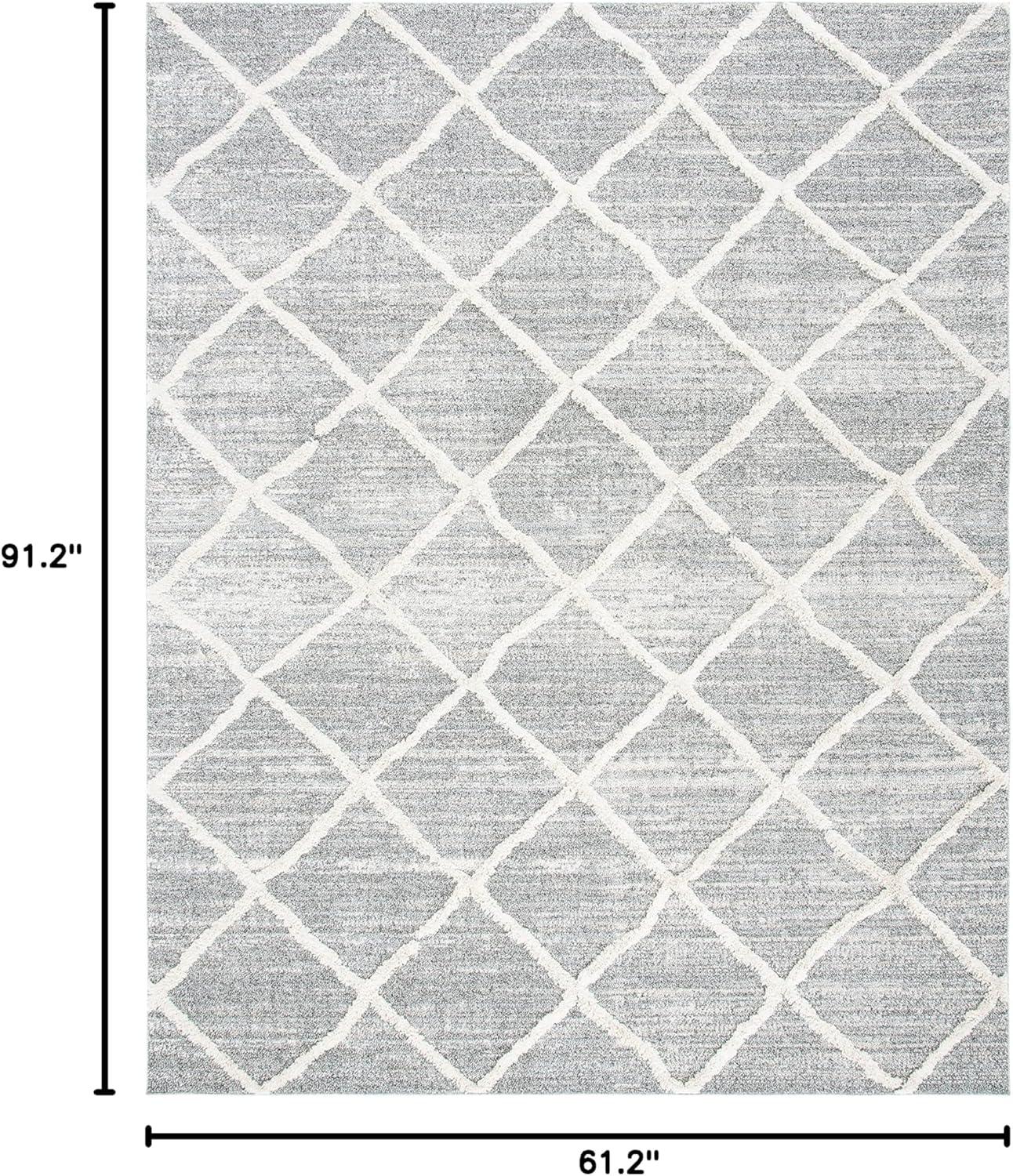 image:imageMartha Stewart x SAFAVIEH Shag Rug Collection 4 x 6 White amp Light Grey NonShedding amp Easy Cleaning Ultra Plush Thick Pile Ideal for Living Room Foyer Bedroom Accent Space MSR0720AWhiteLight Grey