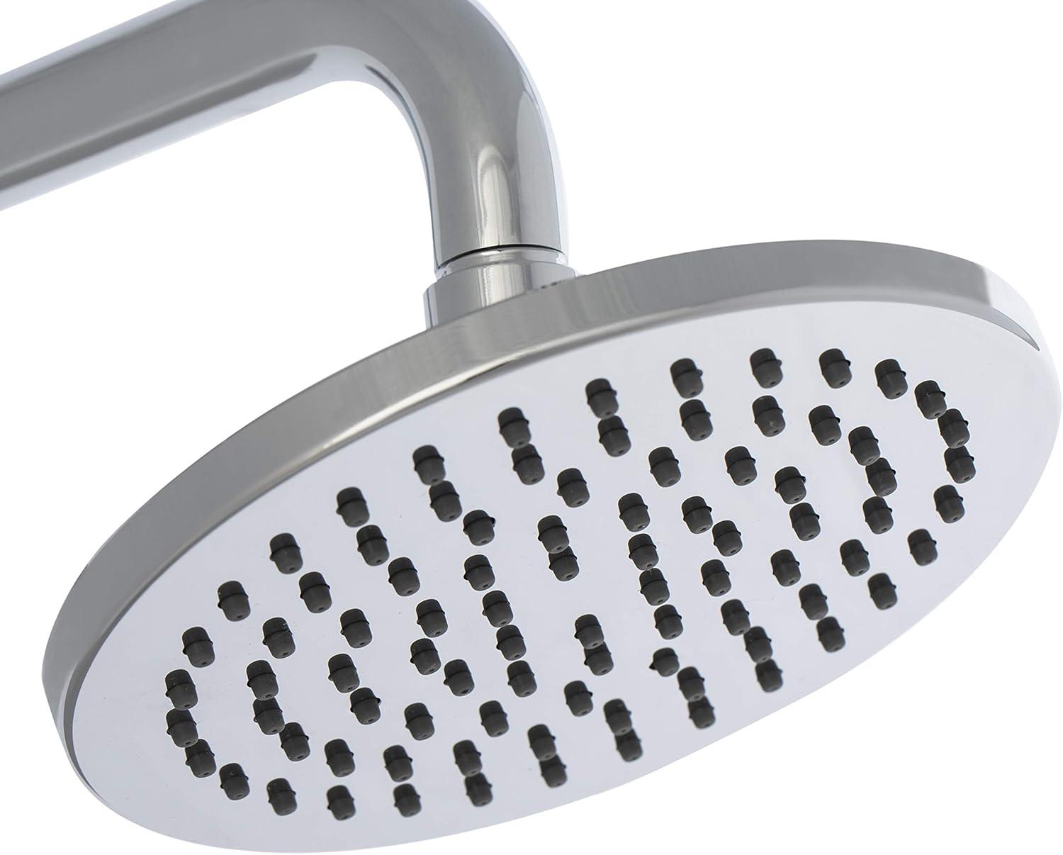 image:imageSAFAVIEH BRC3341C Solea Collection Evoke Bathroom Combination Bathtub Faucet and Shower Head Set Chrome