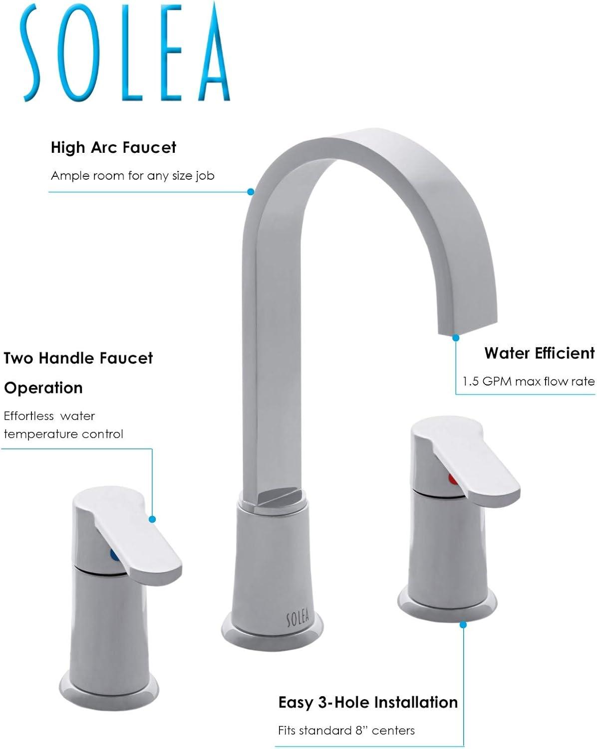 image:imageSAFAVIEH BRF1053C Solea Collection Placid Bathroom Faucet Chrome
