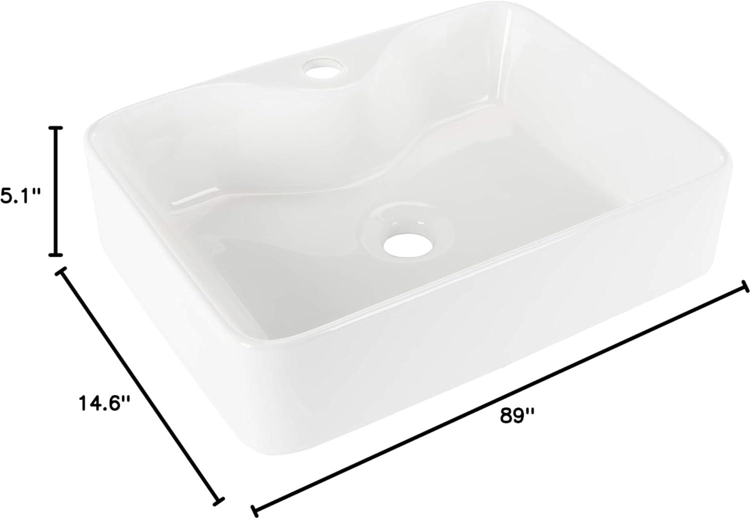 image:imageSAFAVIEH BSK5400A Solea Collection Fen Bathroom Basin Sink White